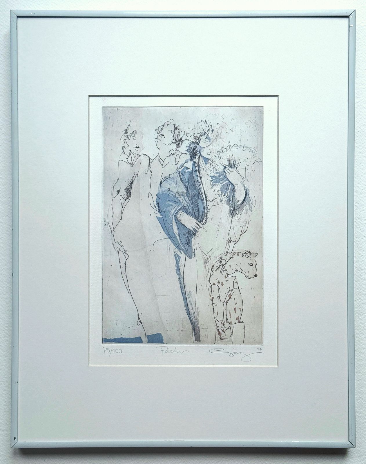 Jurgen Gorg (German B.1951)   Original 1987 Signed Etching 'Fashion'   75/100