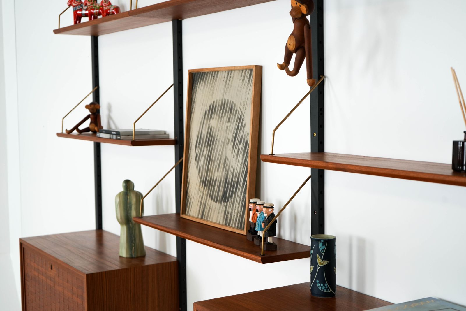 Furniture Teak Modular Shelving Unit, Danish Design, 1960s, Designer: Poul Cadovius photo