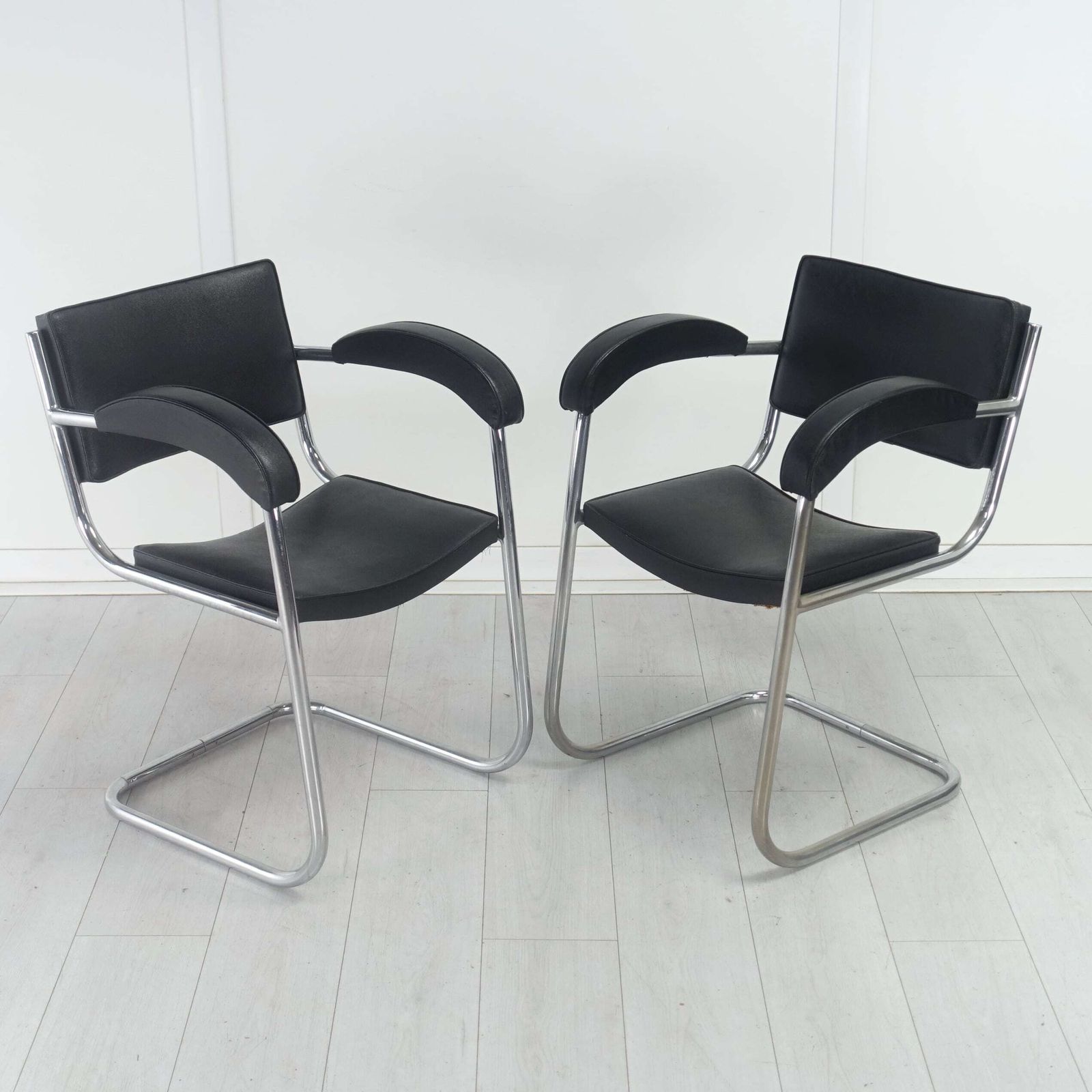 Pair Of Art Deco Arm Chairs By Serge Chermayeff English 1930's photo Furniture