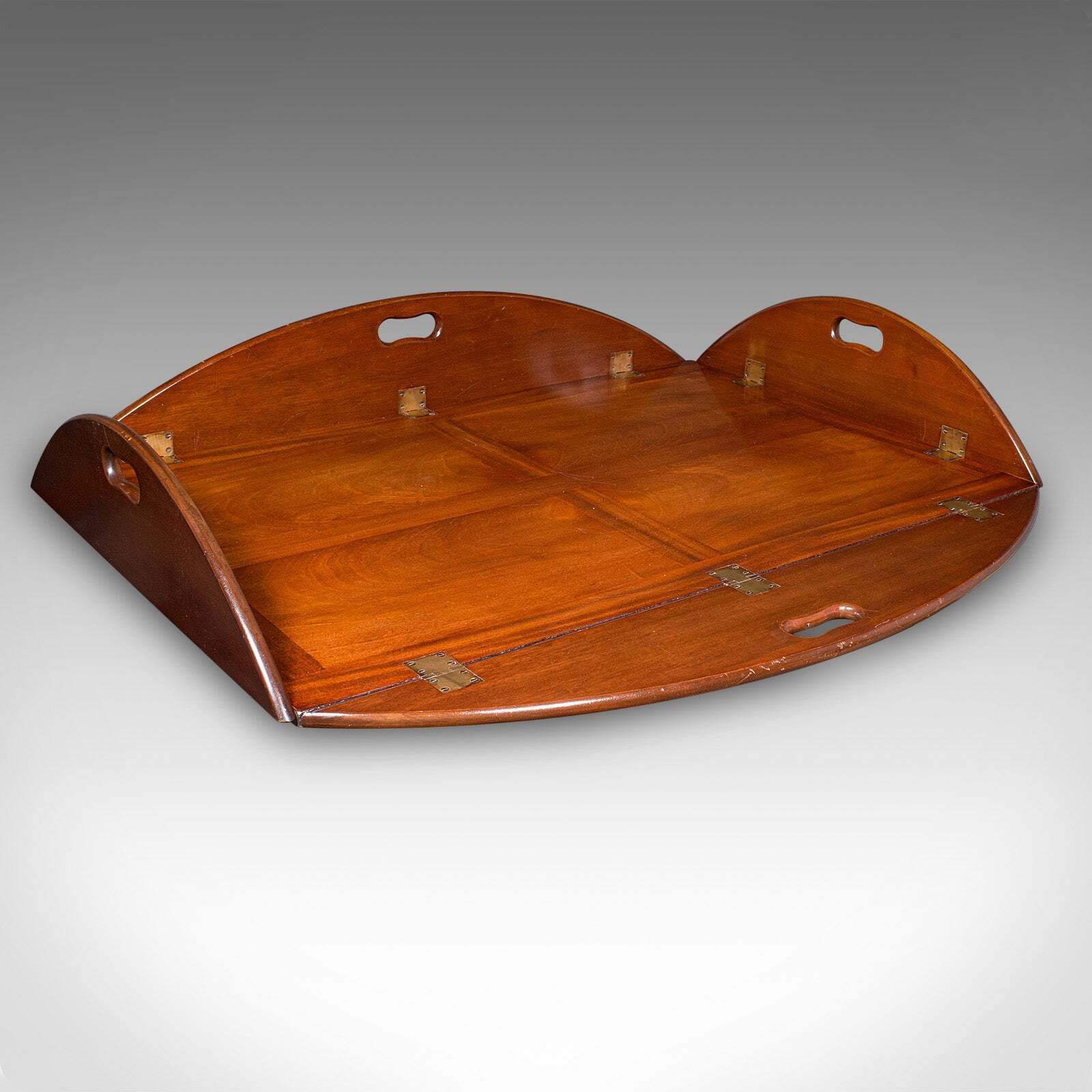 1427.0 Vintage Butler's Tray Table, English, Serving Stand, Regency Revival, Art Deco photo