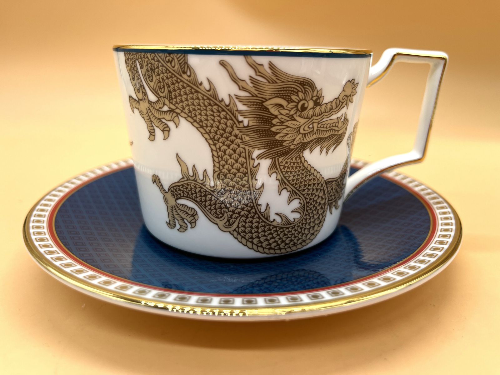 Wedgwood China Oriental Legend Design Tea Cup & Saucer Duo. photo furniture