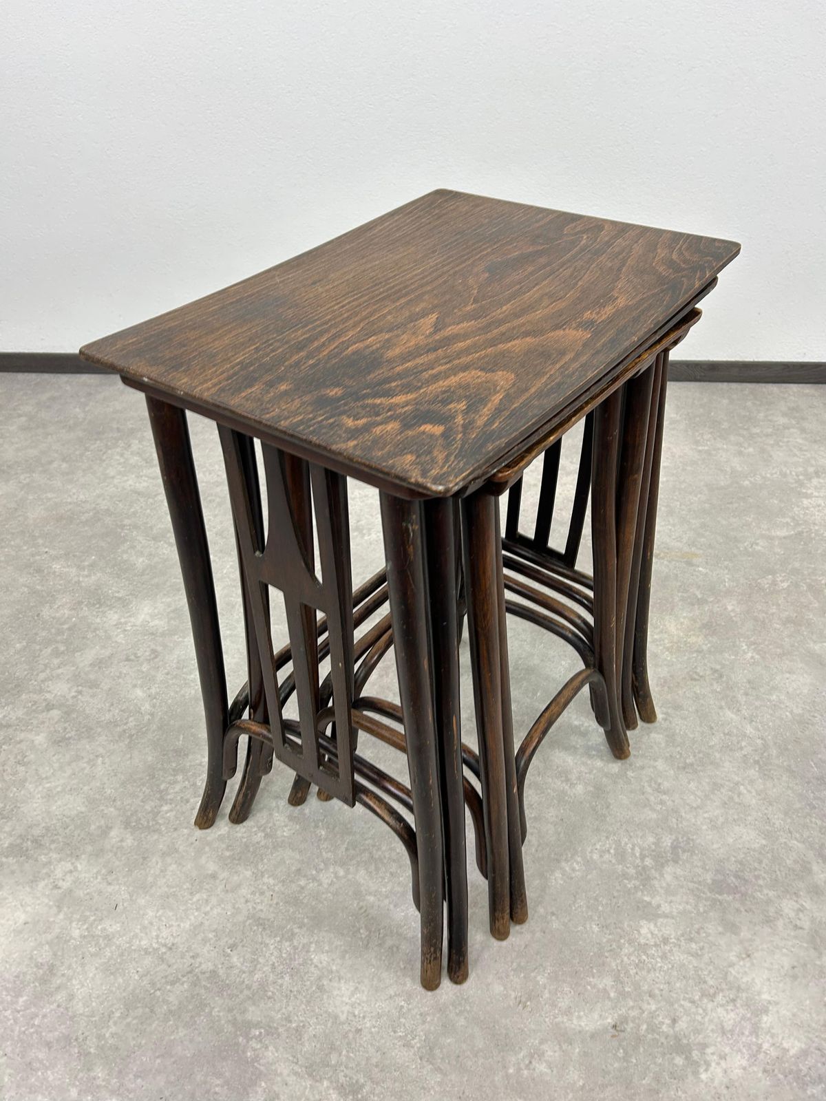 Secession Nesting Tables No. 958aby Siegel Or Kolo Moser Ex. By J&J Kohn photo Furniture