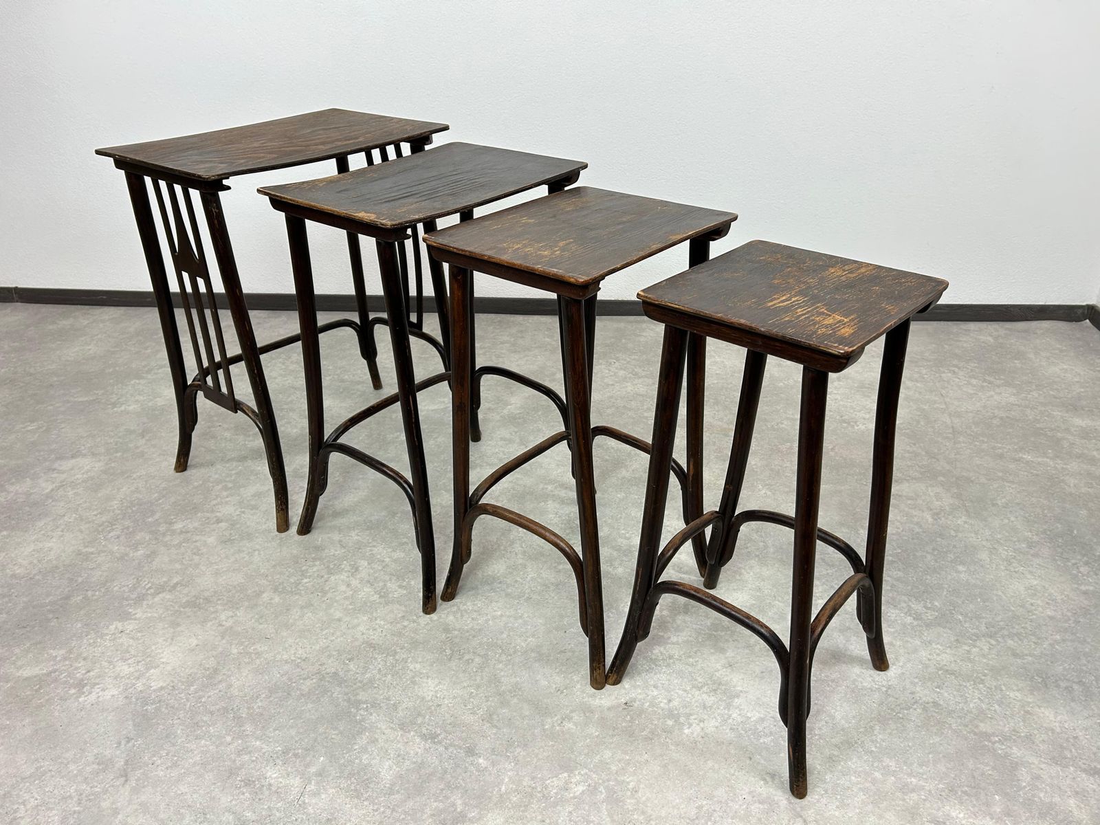 Secession Nesting Tables No. 958aby Siegel Or Kolo Moser Ex. By J&J Kohn photo buy