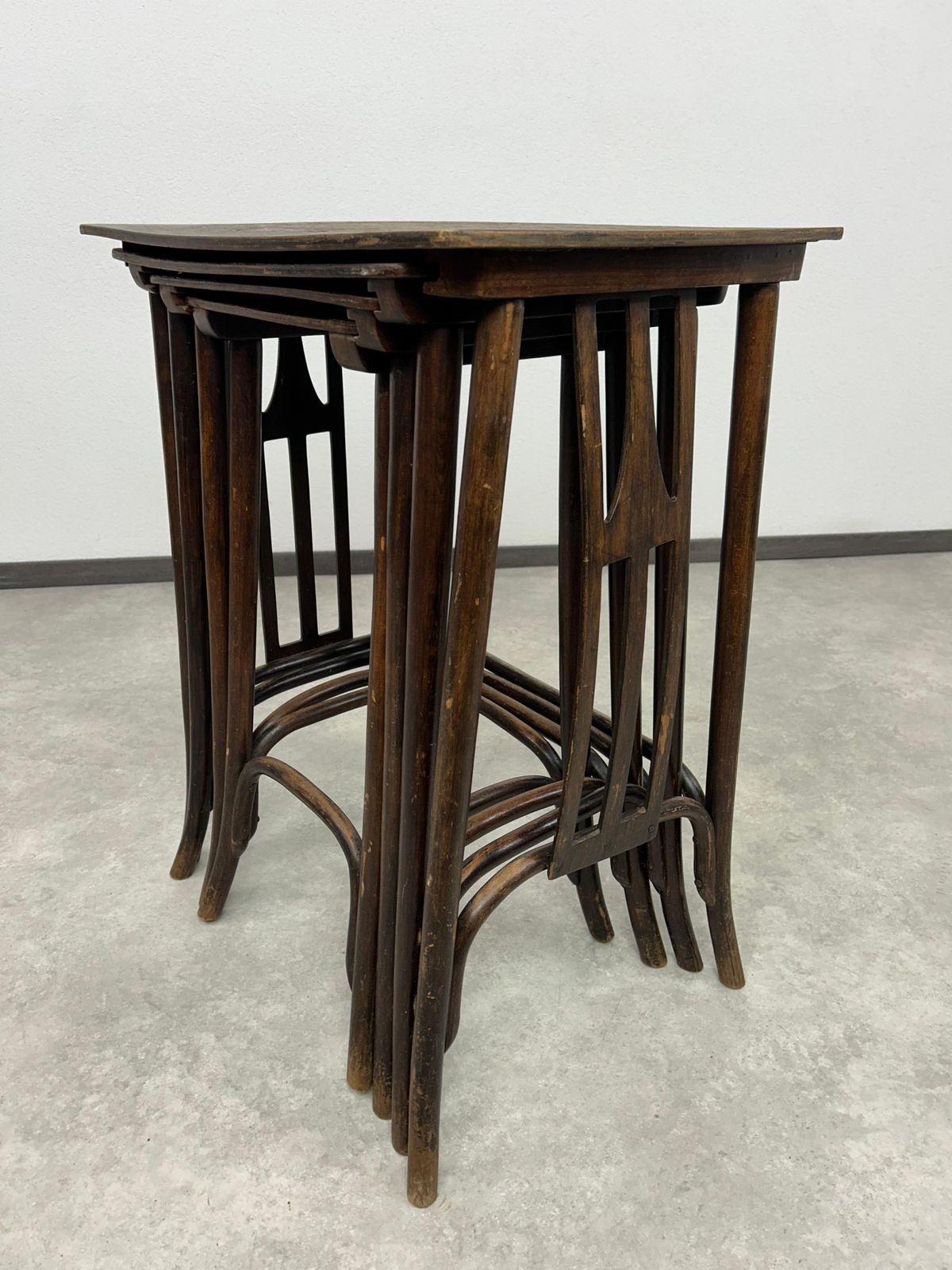 Secession Nesting Tables No. 958aby Siegel Or Kolo Moser Ex. By J&J Kohn photo vintage