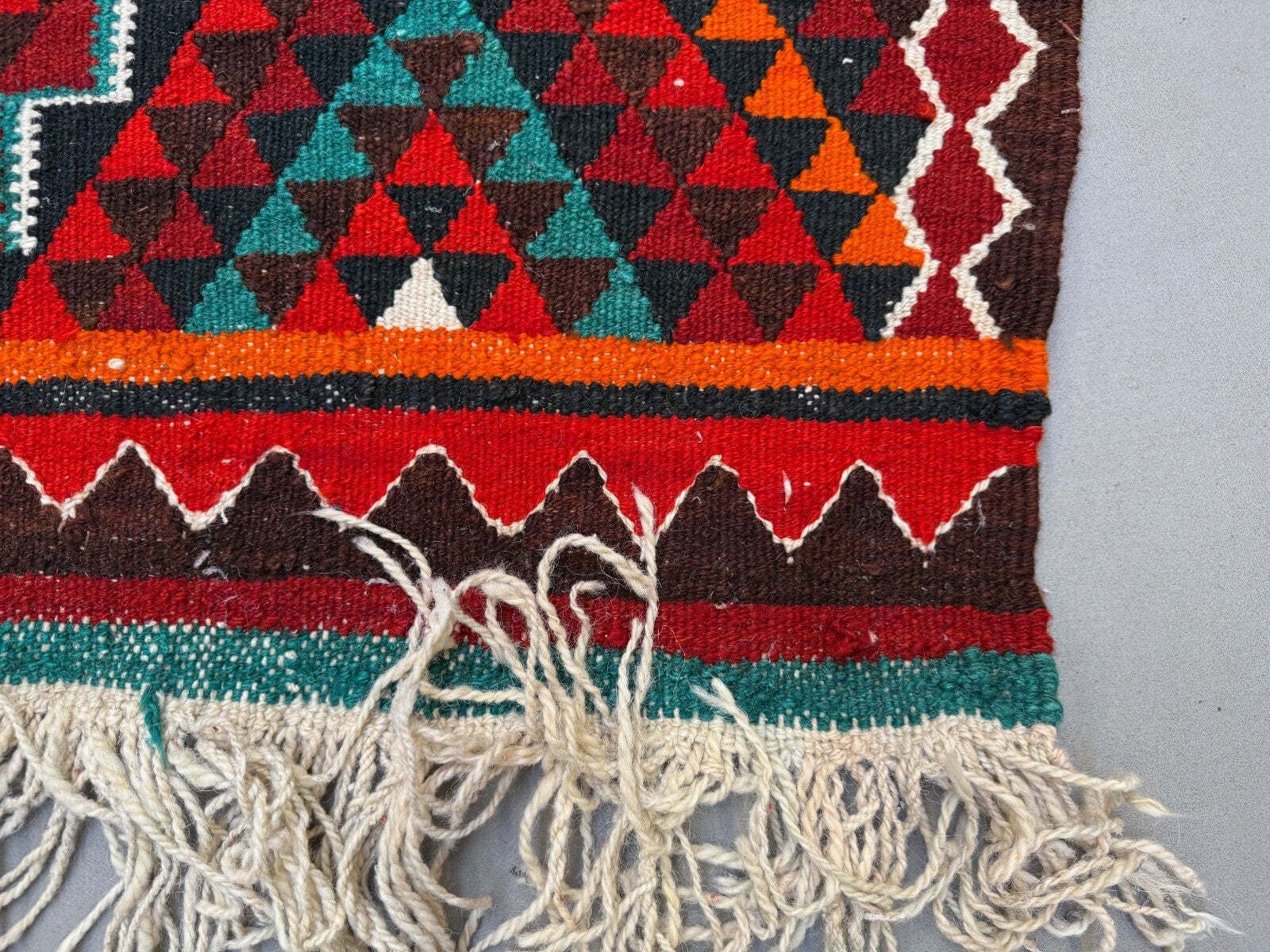 Textiles Turkish Kilim Runner 330x100 Cm, Vintage Kelim Rug, Long And Narrow photo
