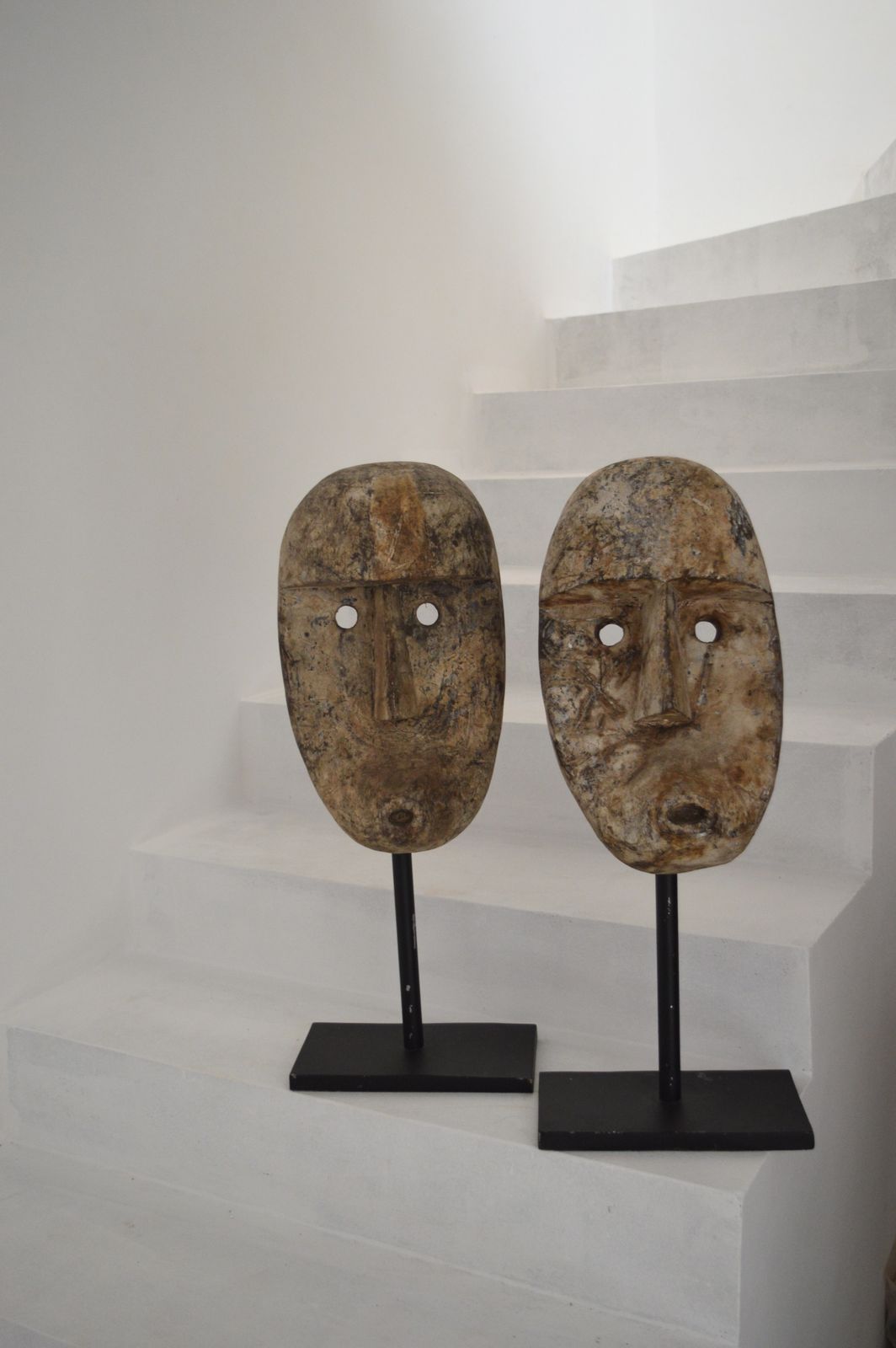 Carved Timor Island Mask Head Sculpture Contemporary photo 490.0
