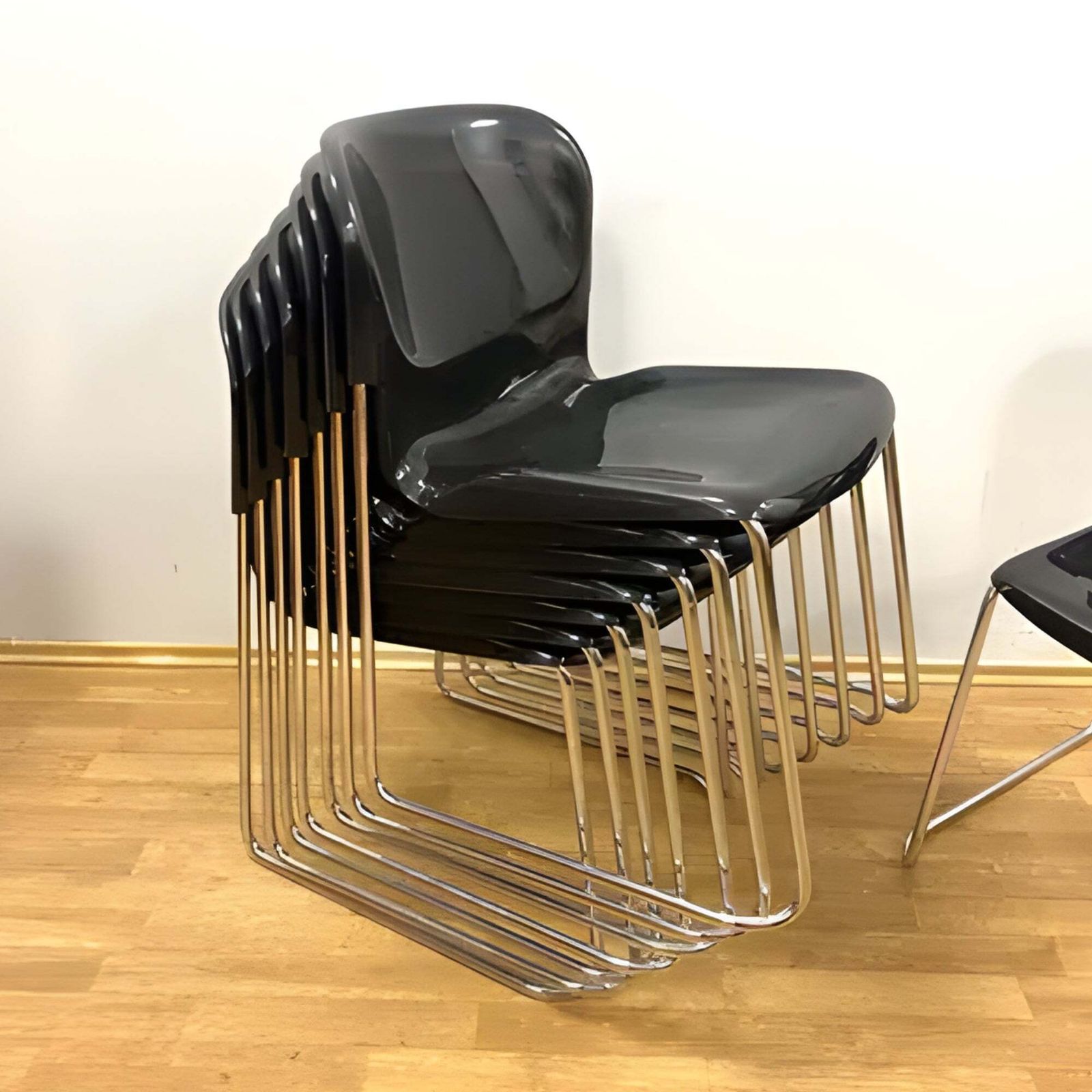 Retro Chair Drabert Sm400k, West Germany, 1980s, Set Of 8 (Marked) photo vinterior