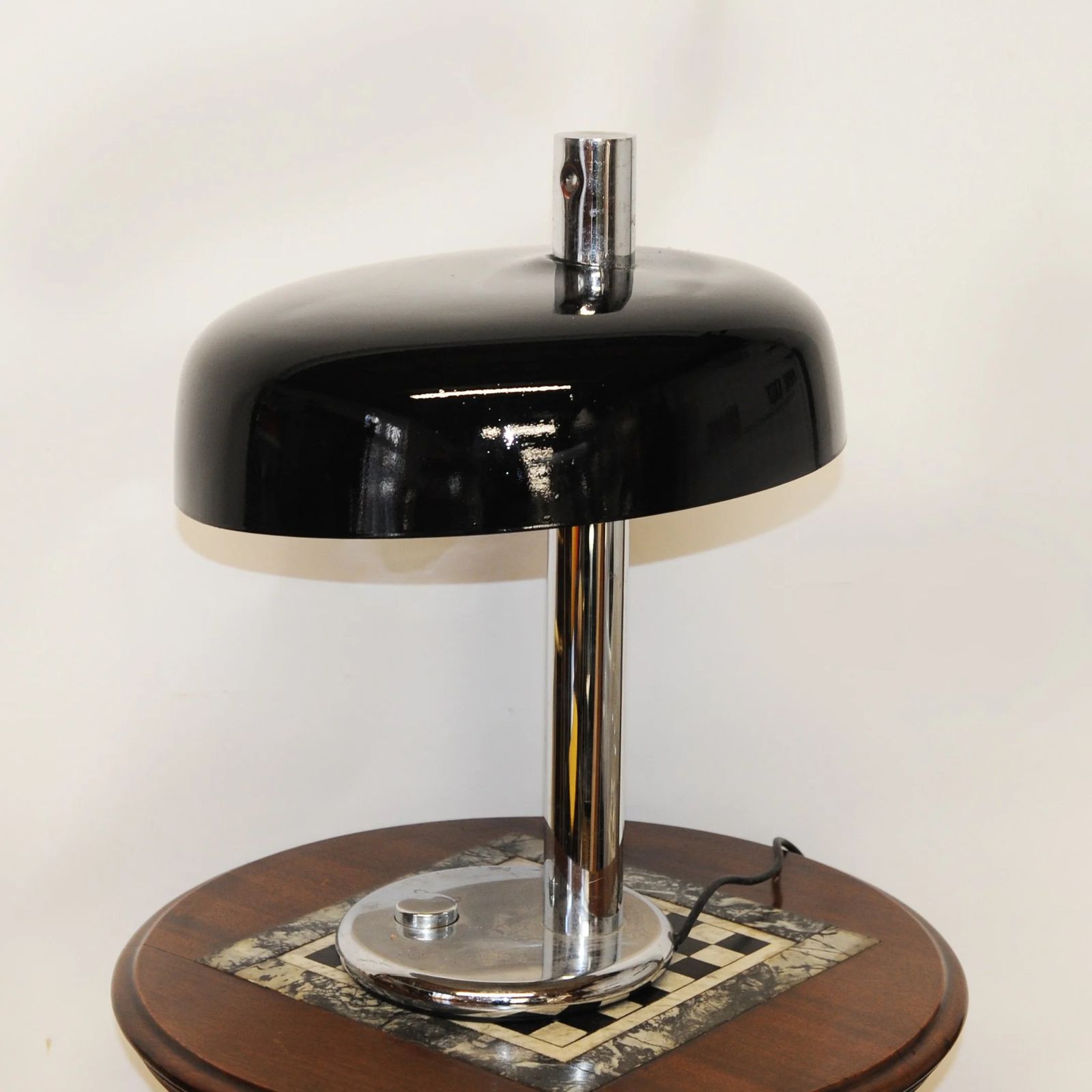 Black Table Lamp By Heinz F.W. Stahl For Hillebrand, 1970s photo Lighting