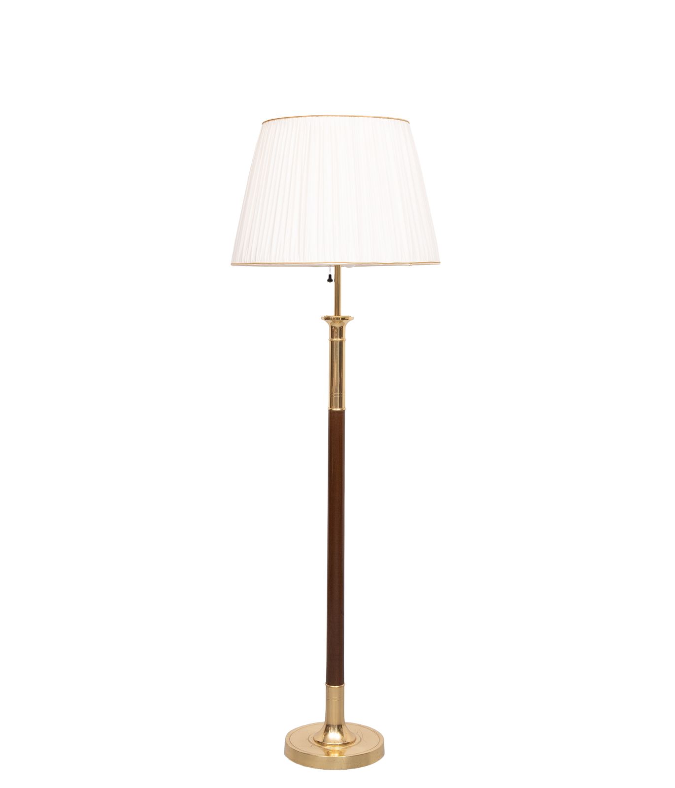 Metalarte Stunning Floor Lamp Brass And Mahogany 1960s Spain photo furniture