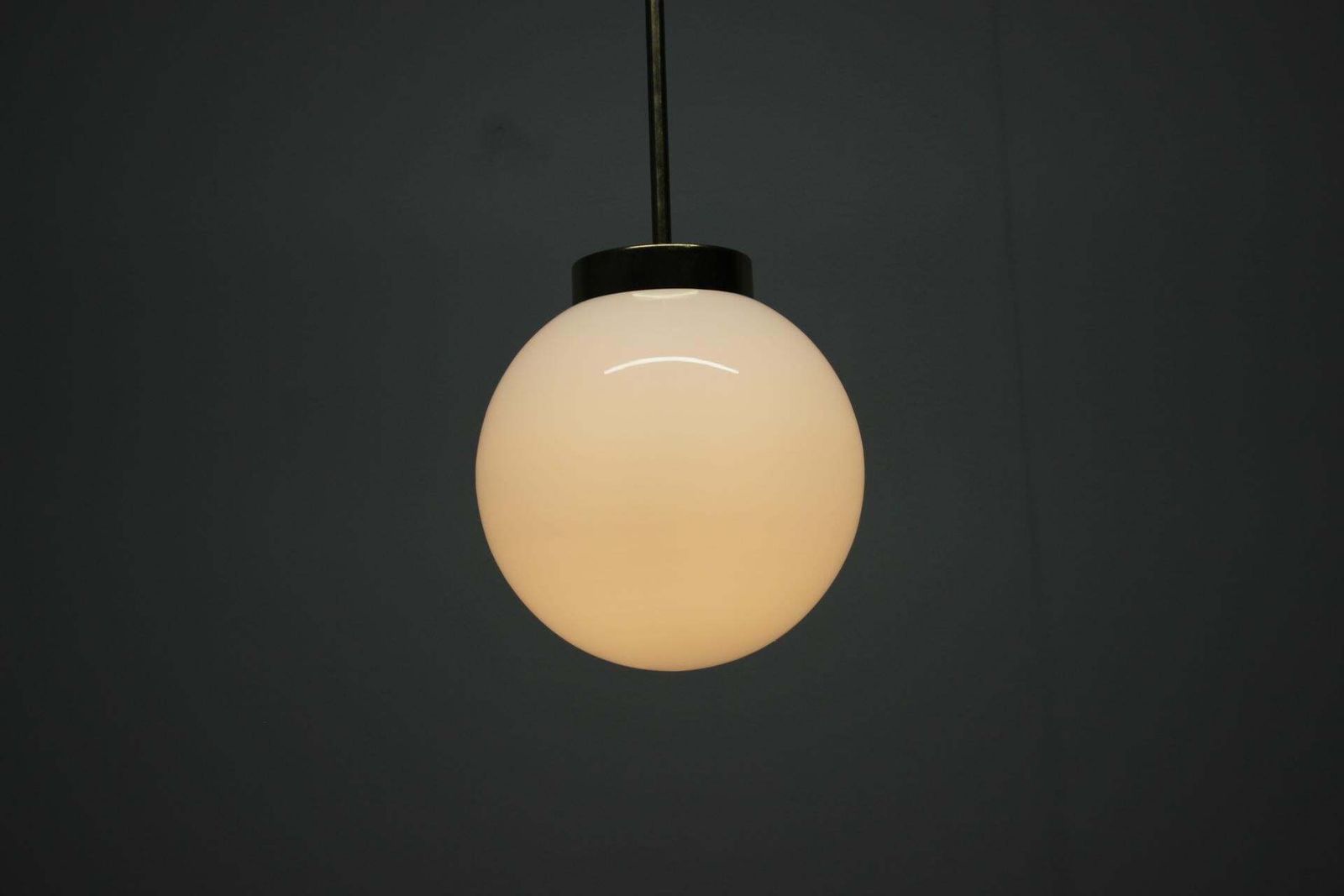 Mid Century Globe Pendant By Kamenický šenov, 1970s, Czechoslovakia photo vintage