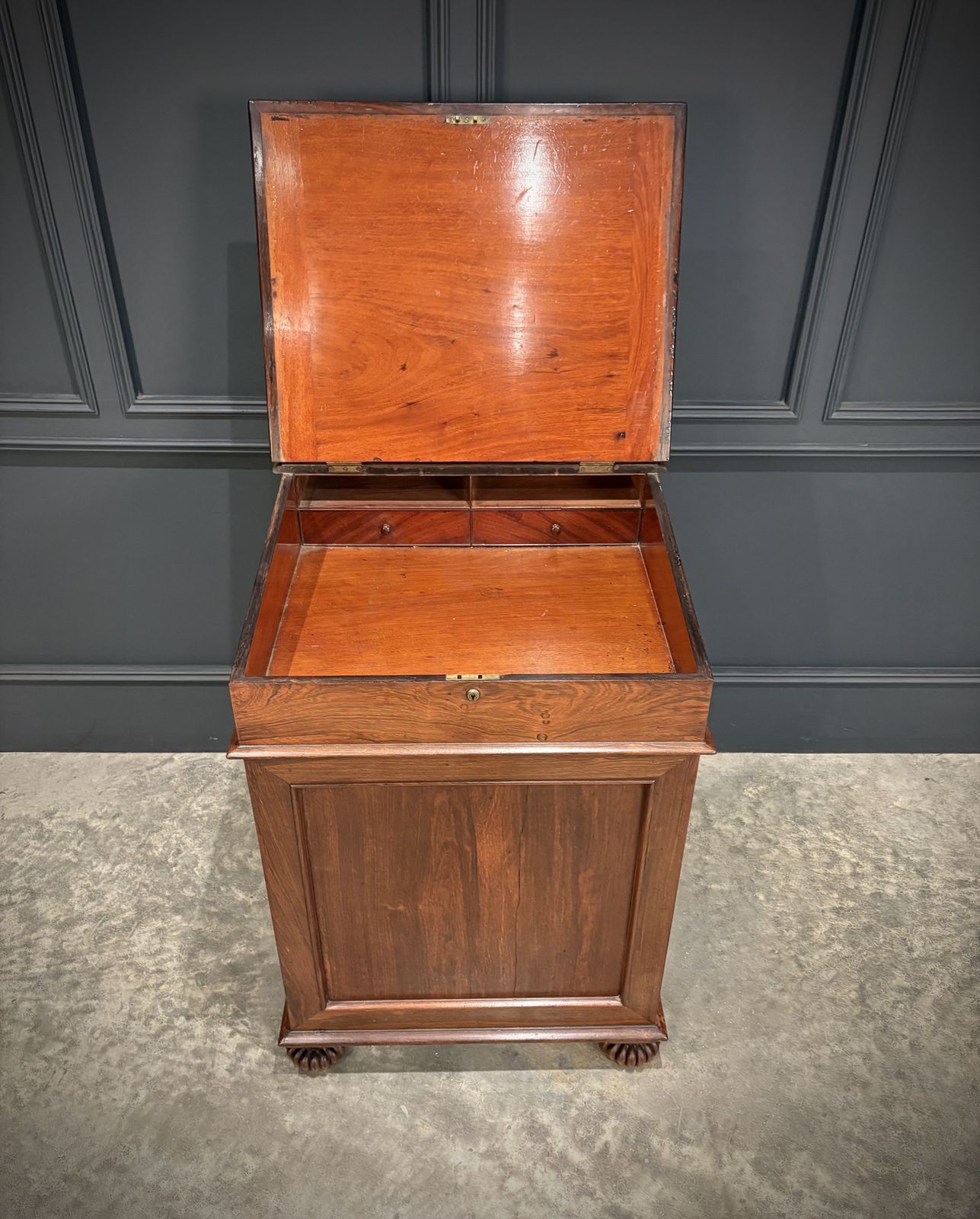 Large 19th Century Rosewood Davenport Desk photo vintage