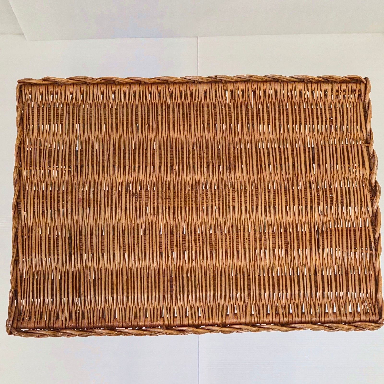 Vintage 1950s Rattan & Metal Black Lacquer Side Coffee Table 50s 1950s photo Furniture