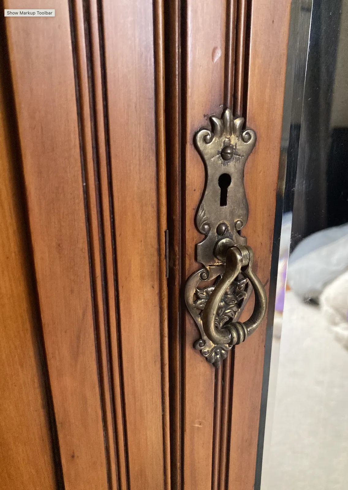 photo furniture Antique Ornate Wardrobe Early 20th Century