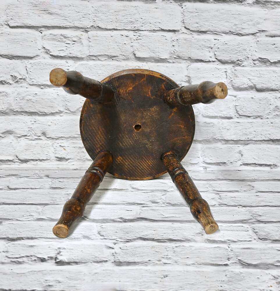 Small Antique Hearth Stool photo Furniture