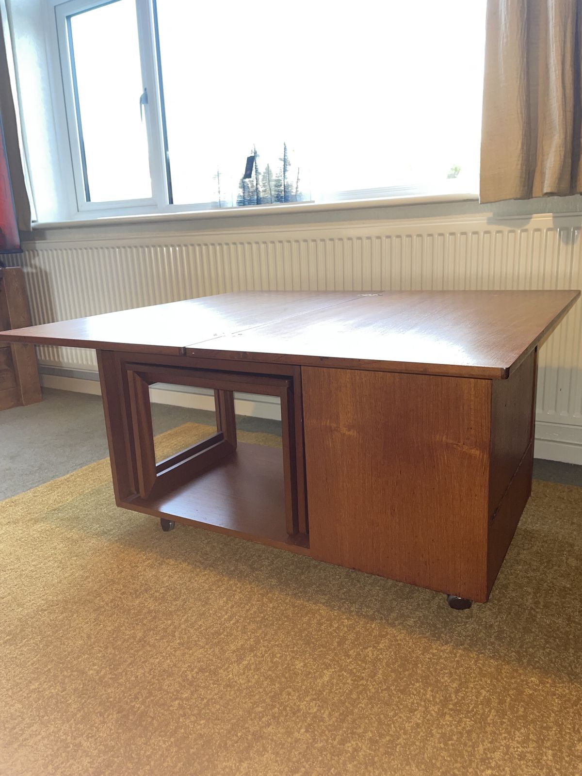 Mid Century Teak "Tristor" Metamorphic Coffee Table By A.H. McIntosh photo vinterior