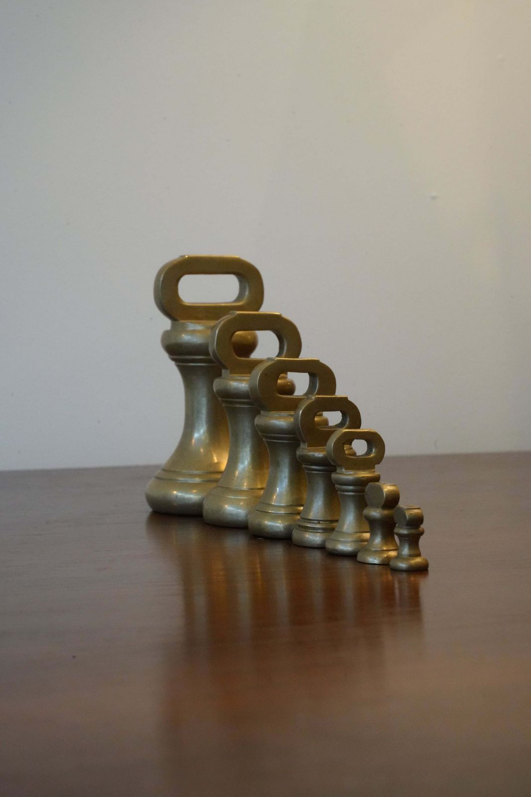 Set Of Brass Weights (Imperial).