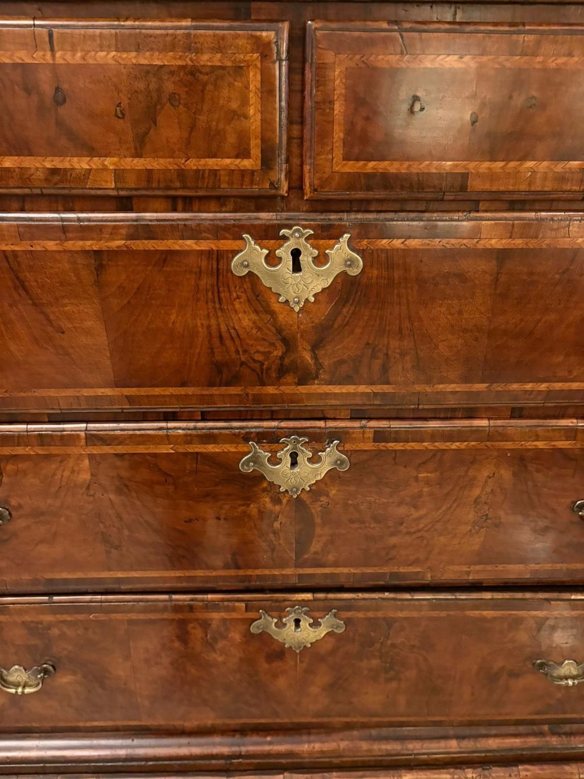 Exceptional Quality Early 18th Century Antique George I Walnut Chest On Stand photo 3650.0