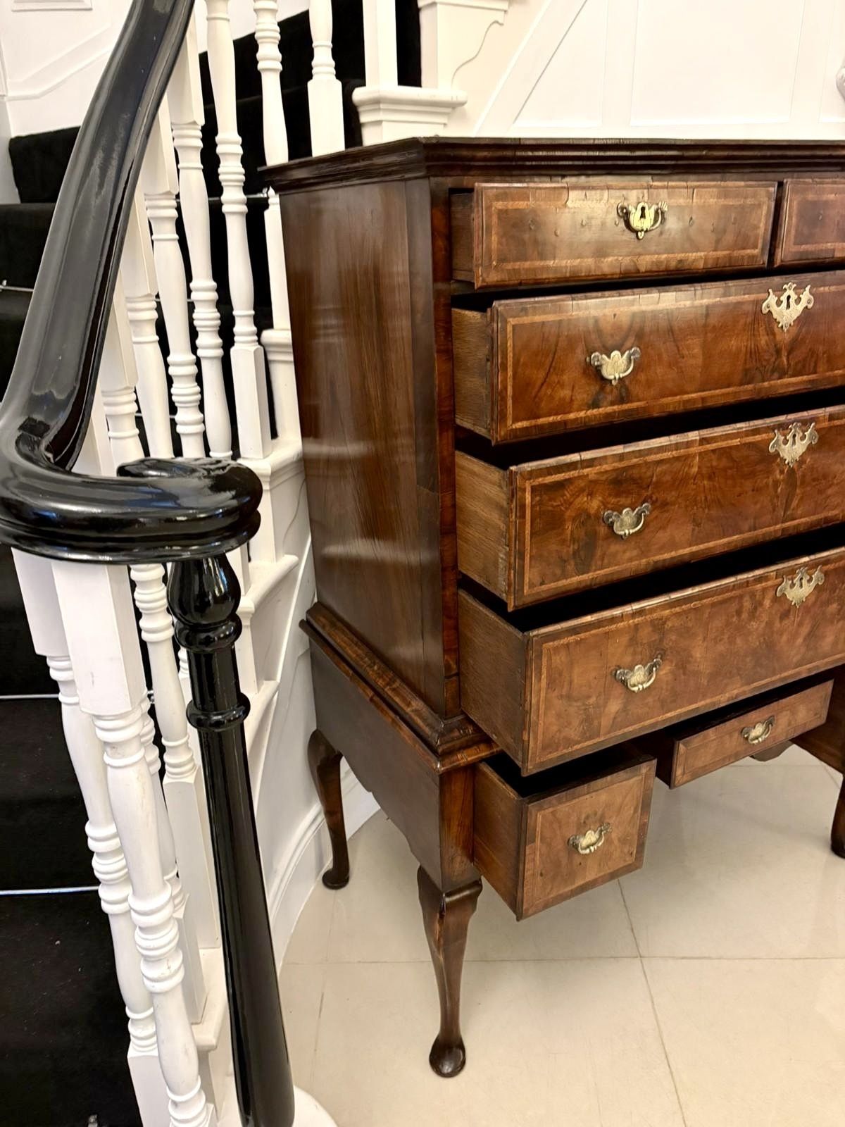photo for sale Exceptional Quality Early 18th Century Antique George I Walnut Chest On Stand