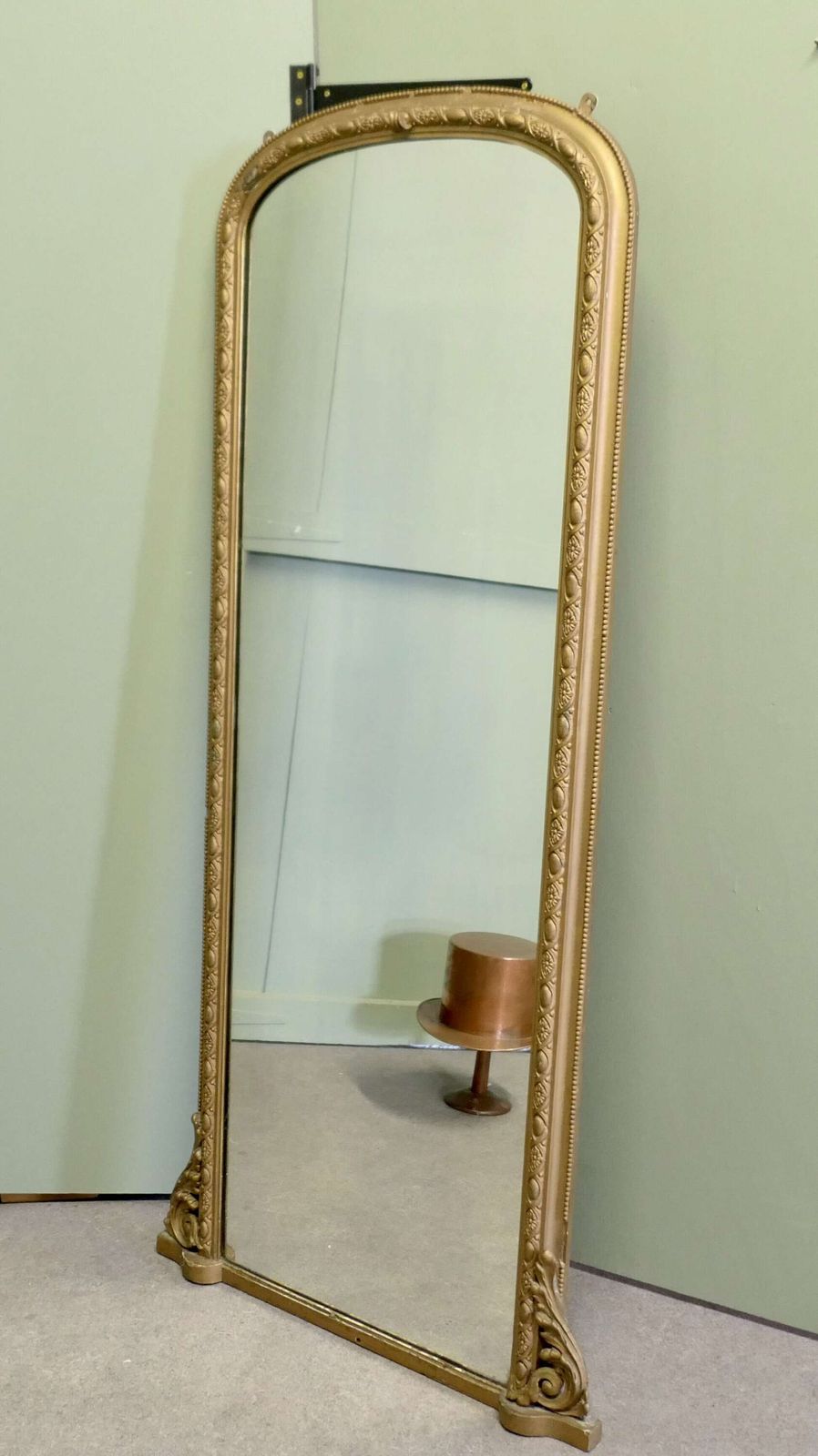 Full Length French 19th Century Louis Philippe Wall Mirror photo for sale