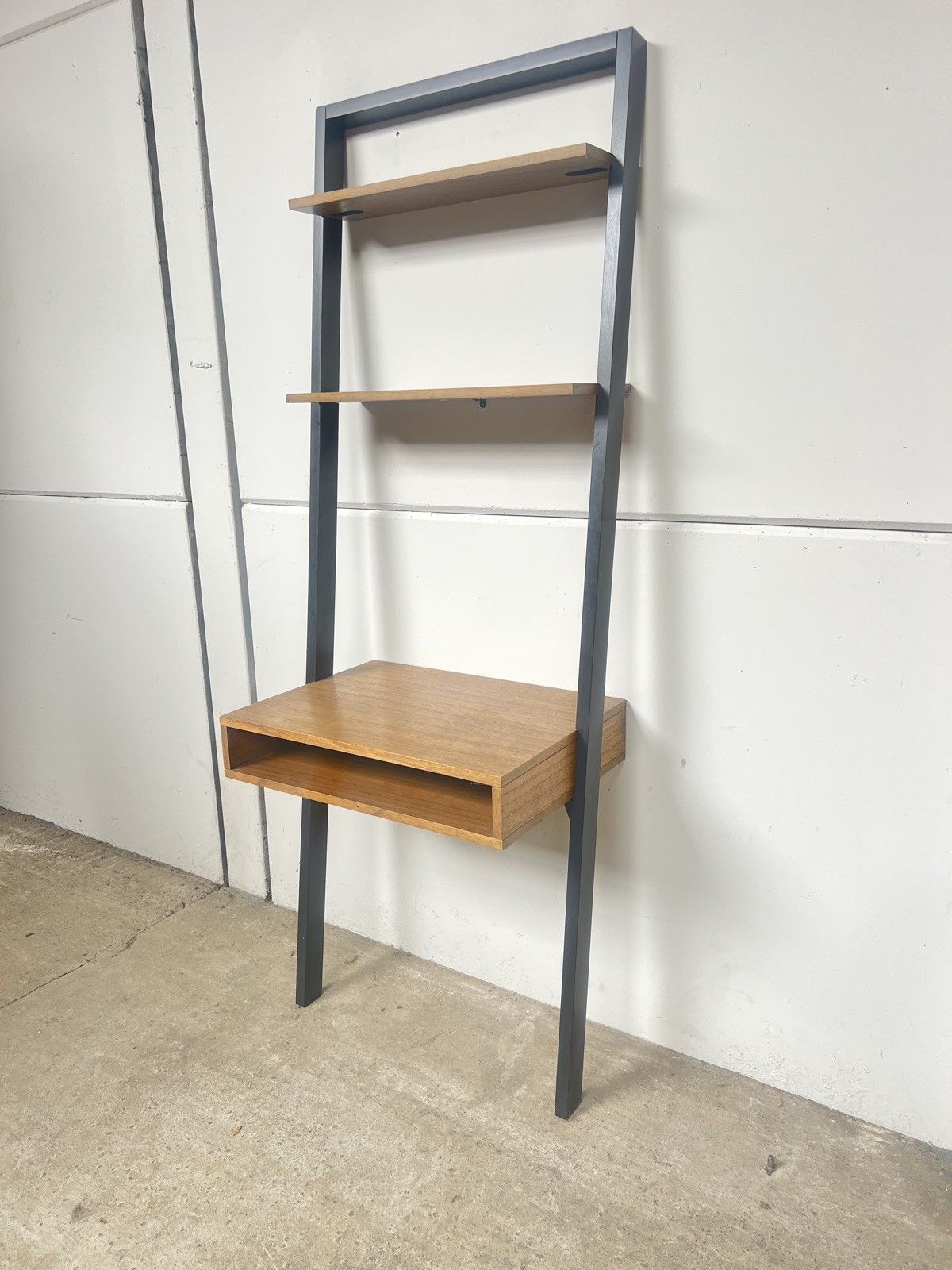 Mid Century Vtg Style West Elm Desk Bookcase Wall Unit