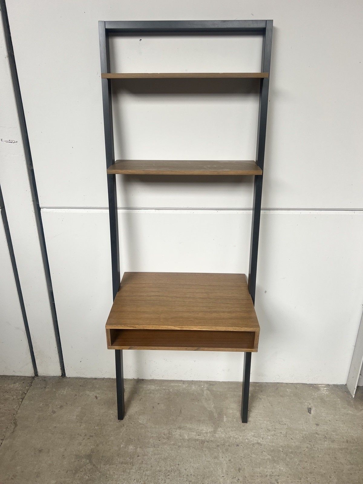 Mid Century Vtg Style West Elm Desk Bookcase Wall Unit photo furniture
