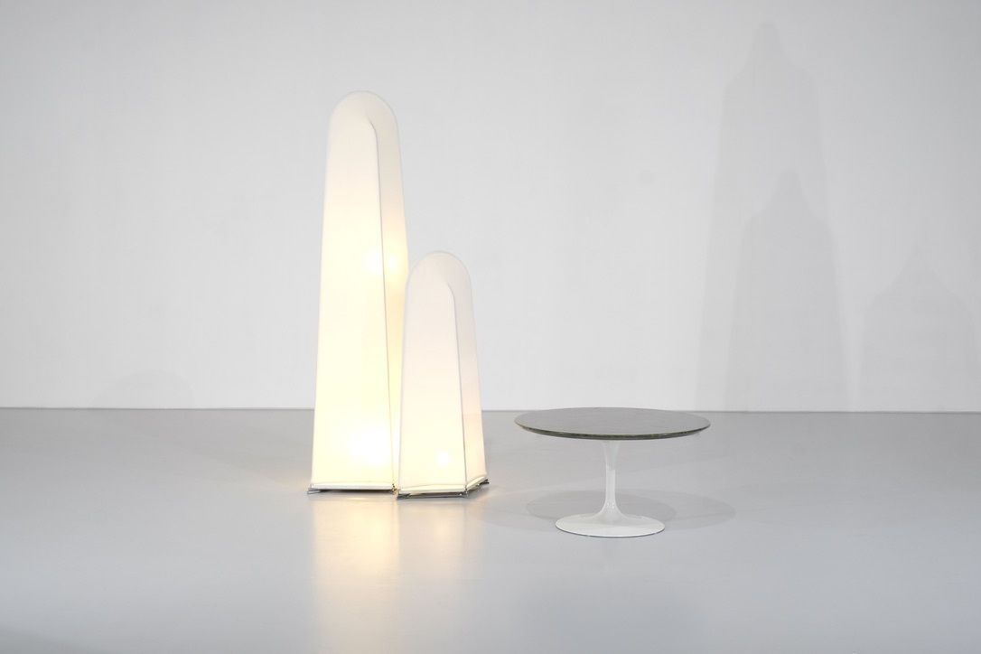 photo for sale Table Lamp In Steel By Stilnovo, Italy 1970s.