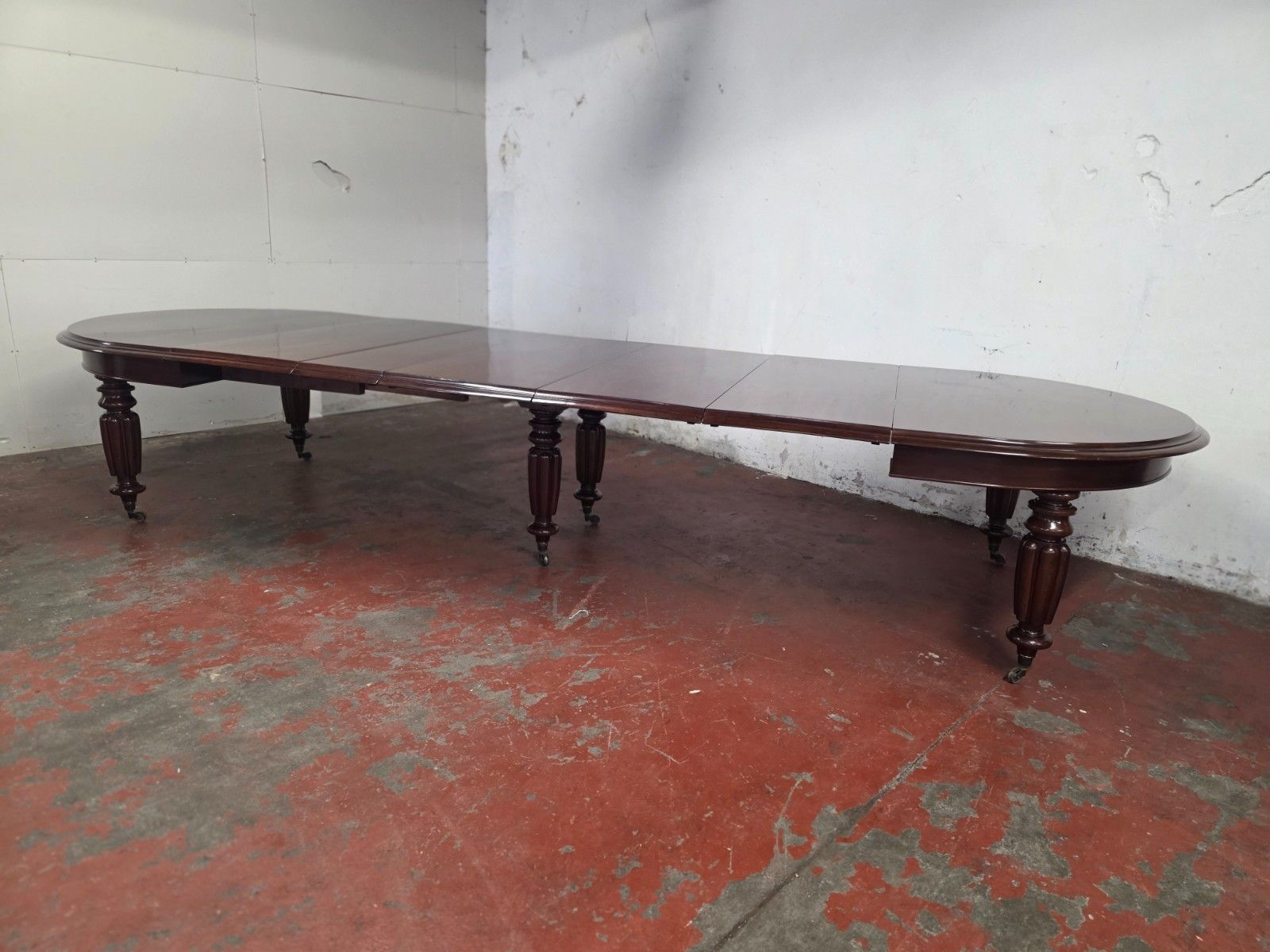Antique Large William IV Mahogany Banquet/Extending Dining Table 1840s. photo for sale