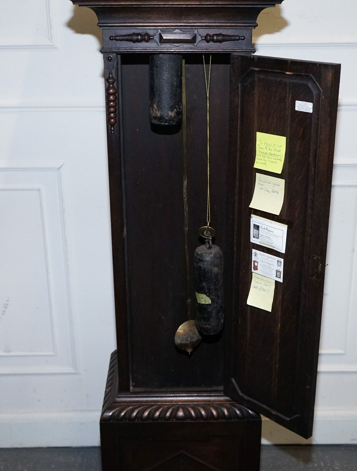 Home Decor Antique English Arts & Crafts 8 Day Longcase Grandfater Clock By Maple London photo