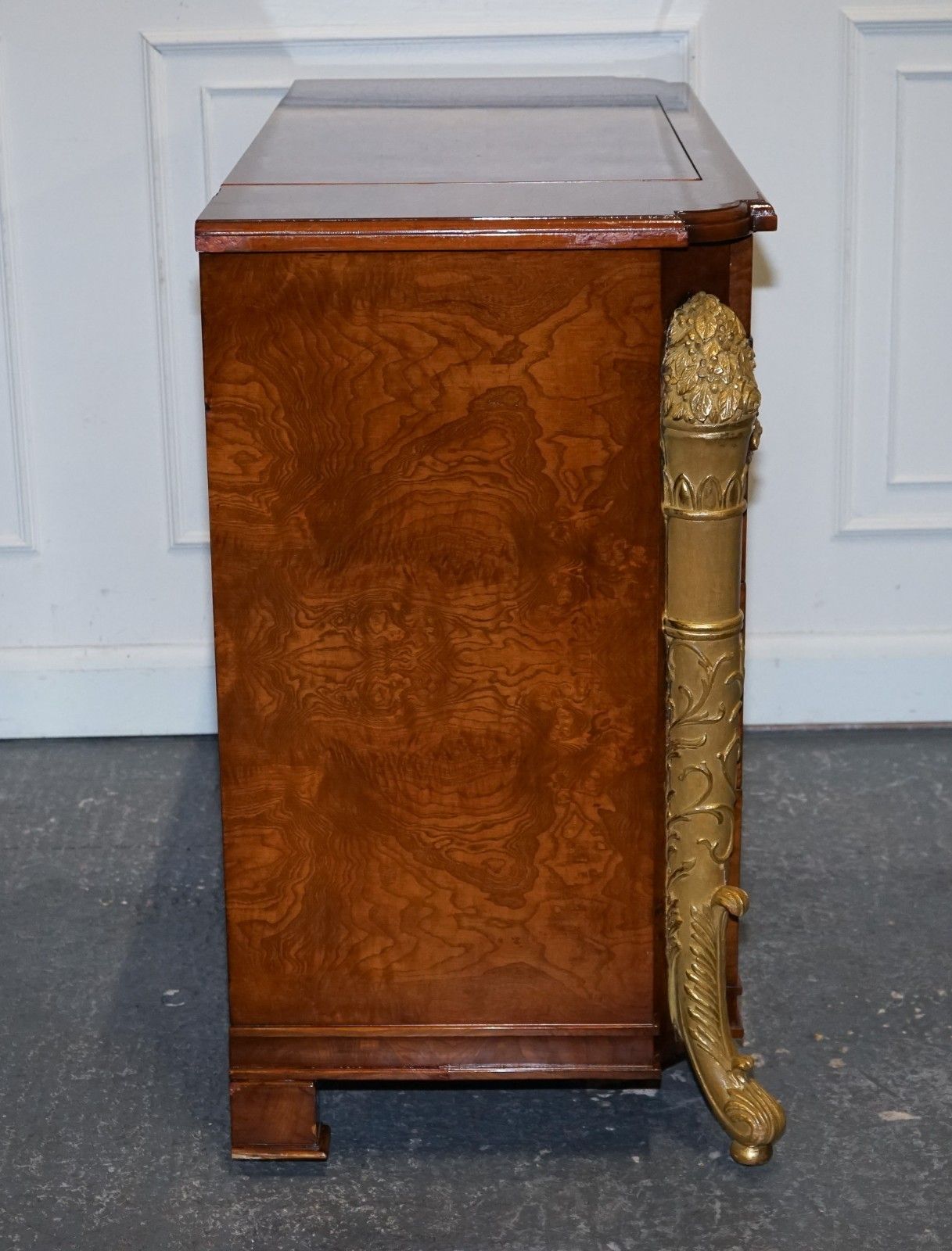 Furniture Large Faux Chest Of Drawers Hidden Tv Cabinet French Empire Style photo