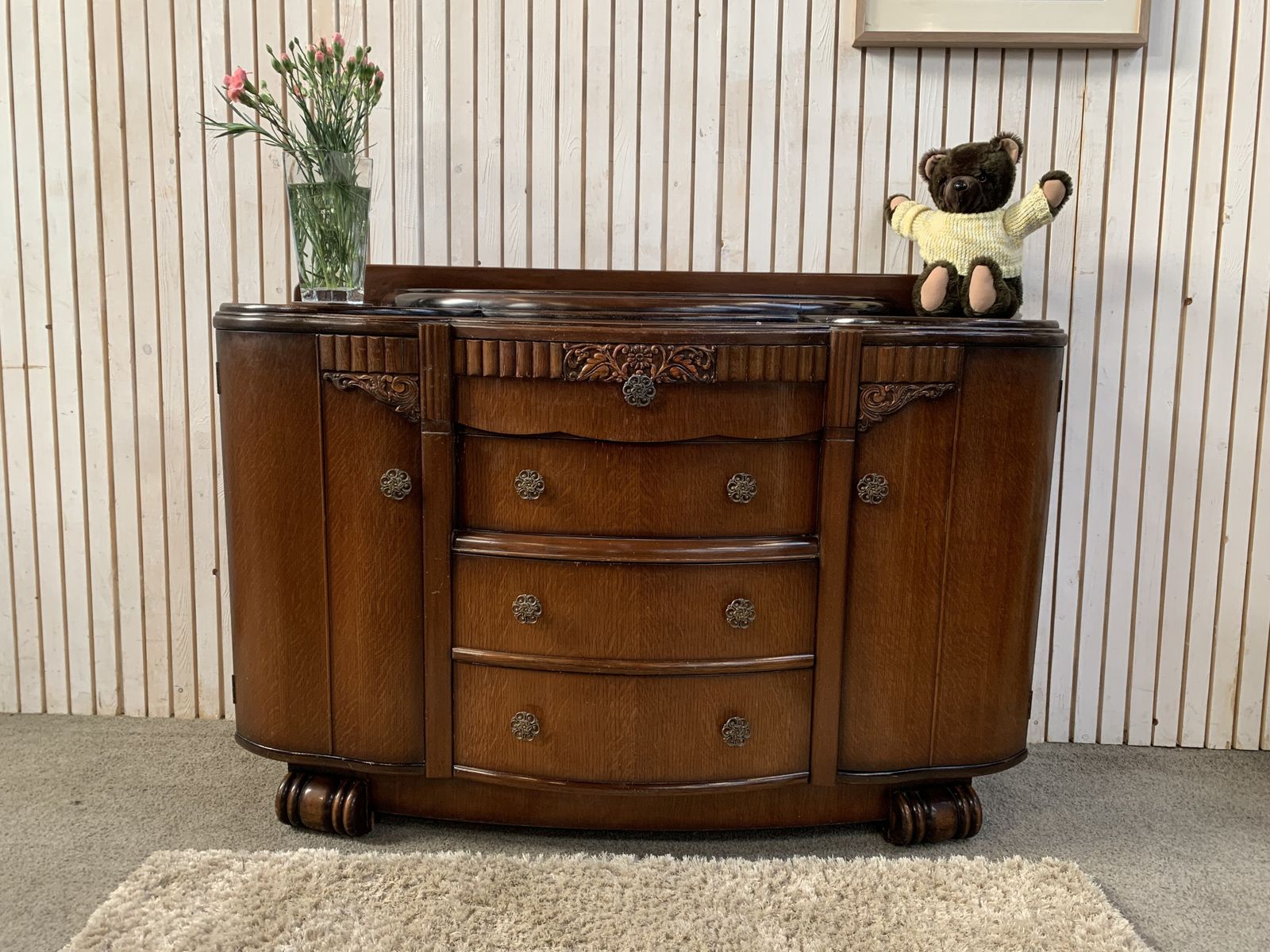 Lifetime Furniture Company  Art Deco Sideboard Or Buffet photo vinterior