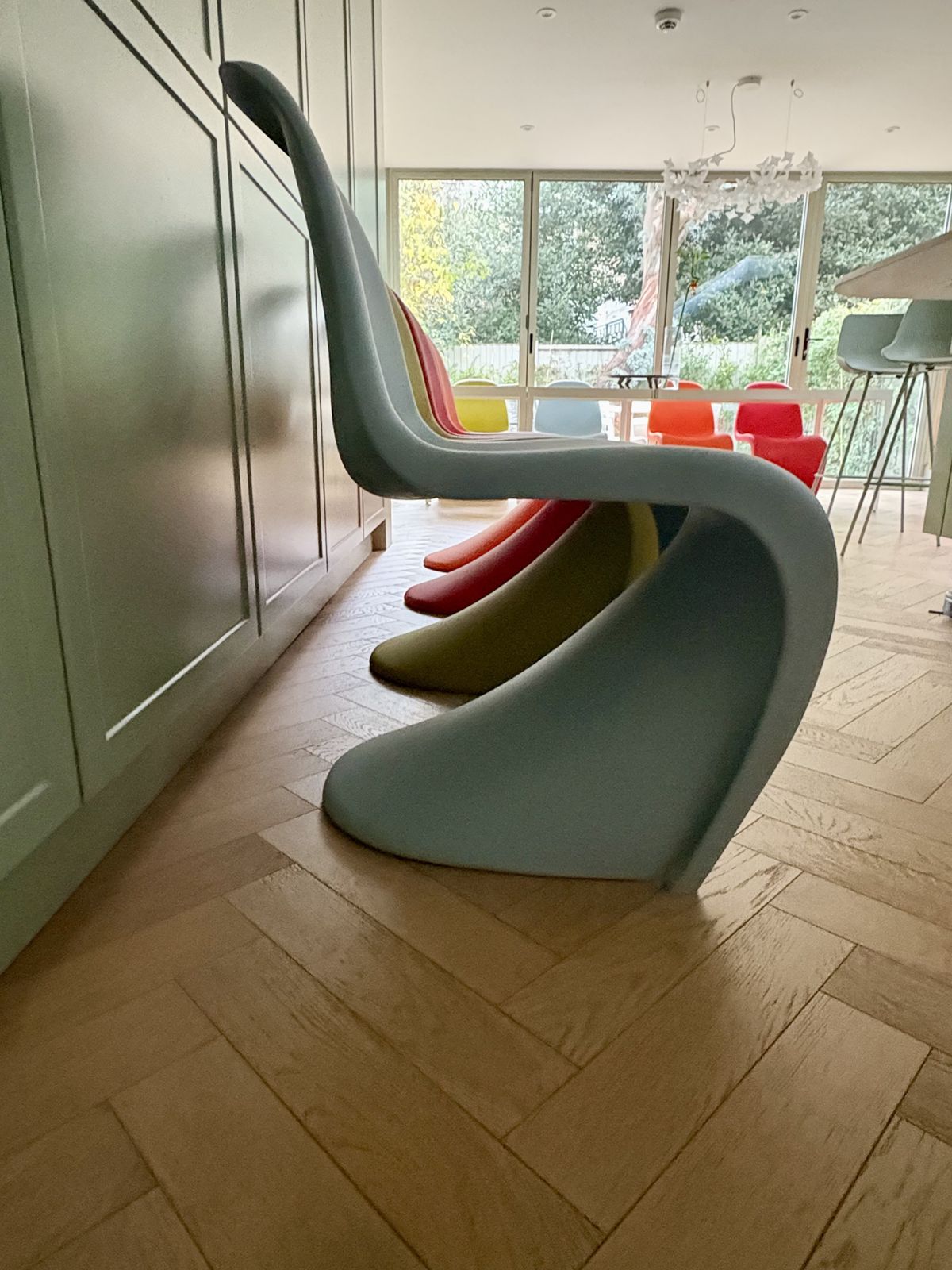Vitra Pantone Chairs, 8 Pieces, 4 Colours , Polypropylene photo for sale