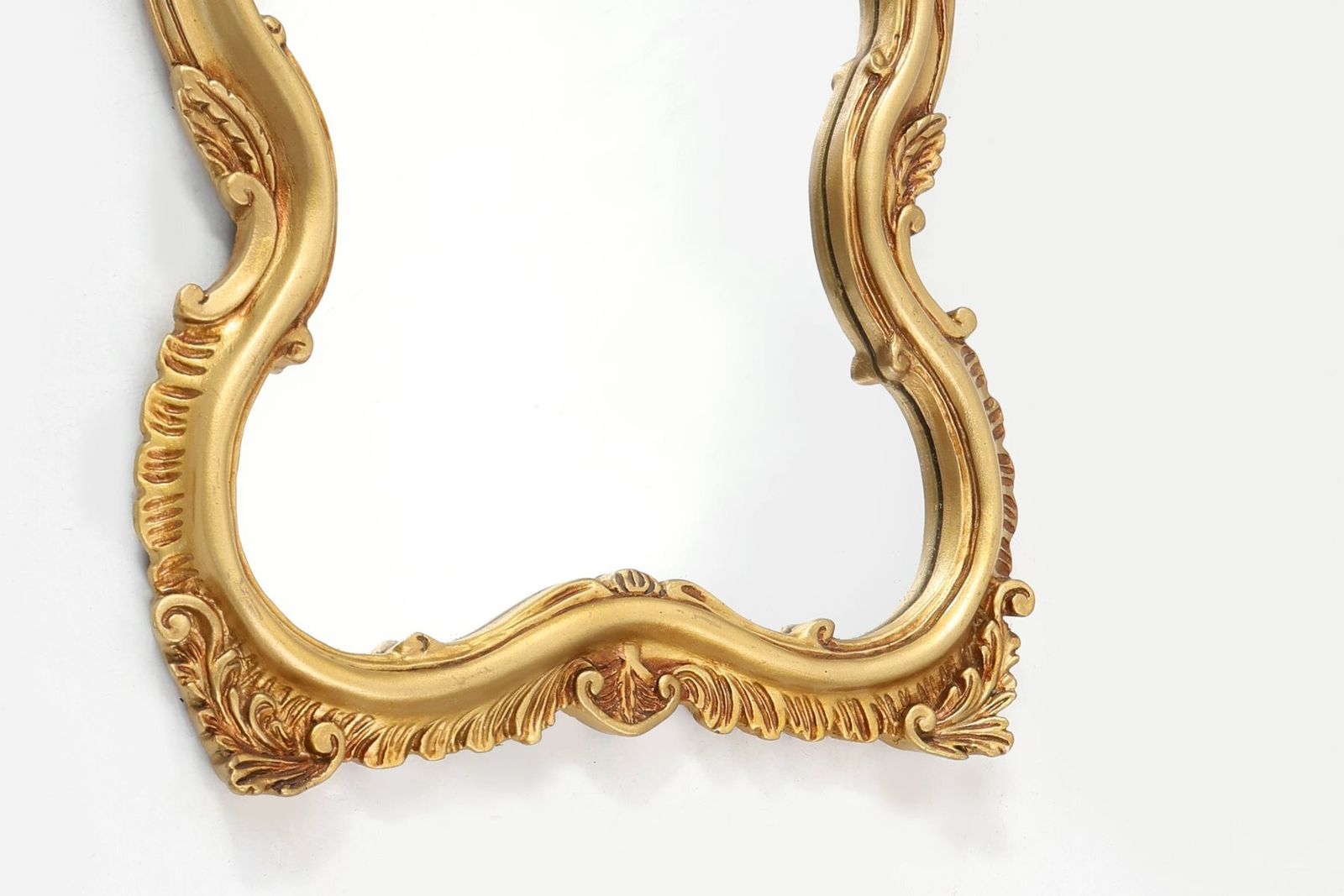 Mid Century Modern Baroque Style Gilded Mirror, 1950s photo for sale