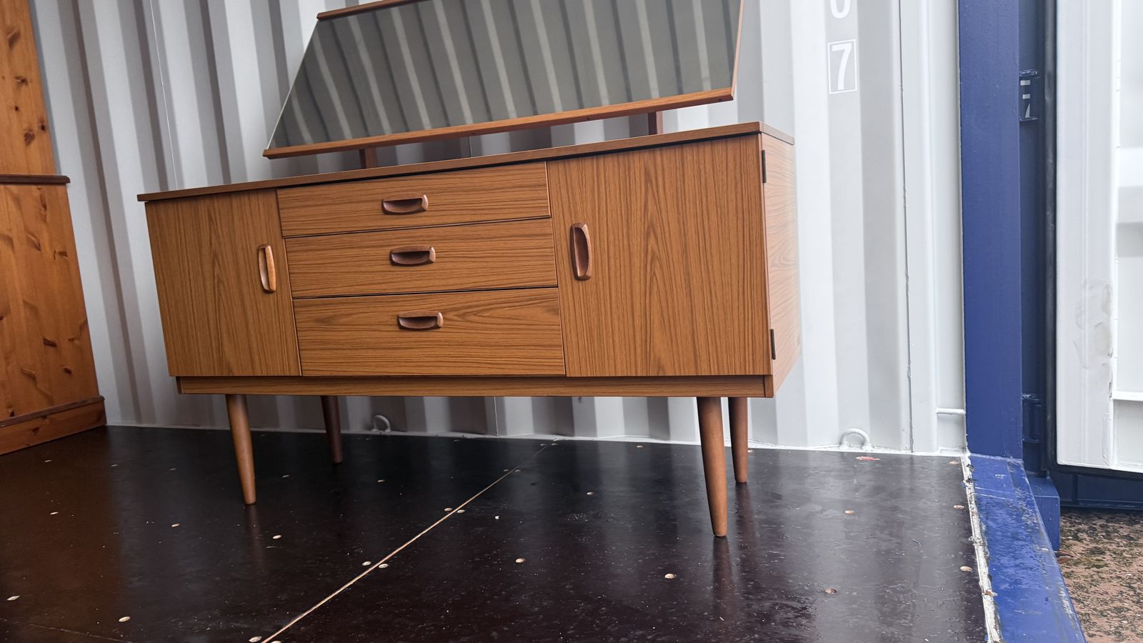 Mid Century Teak Dresser By Schreiber (Made In Great Britain C.1960s 70s) photo buy