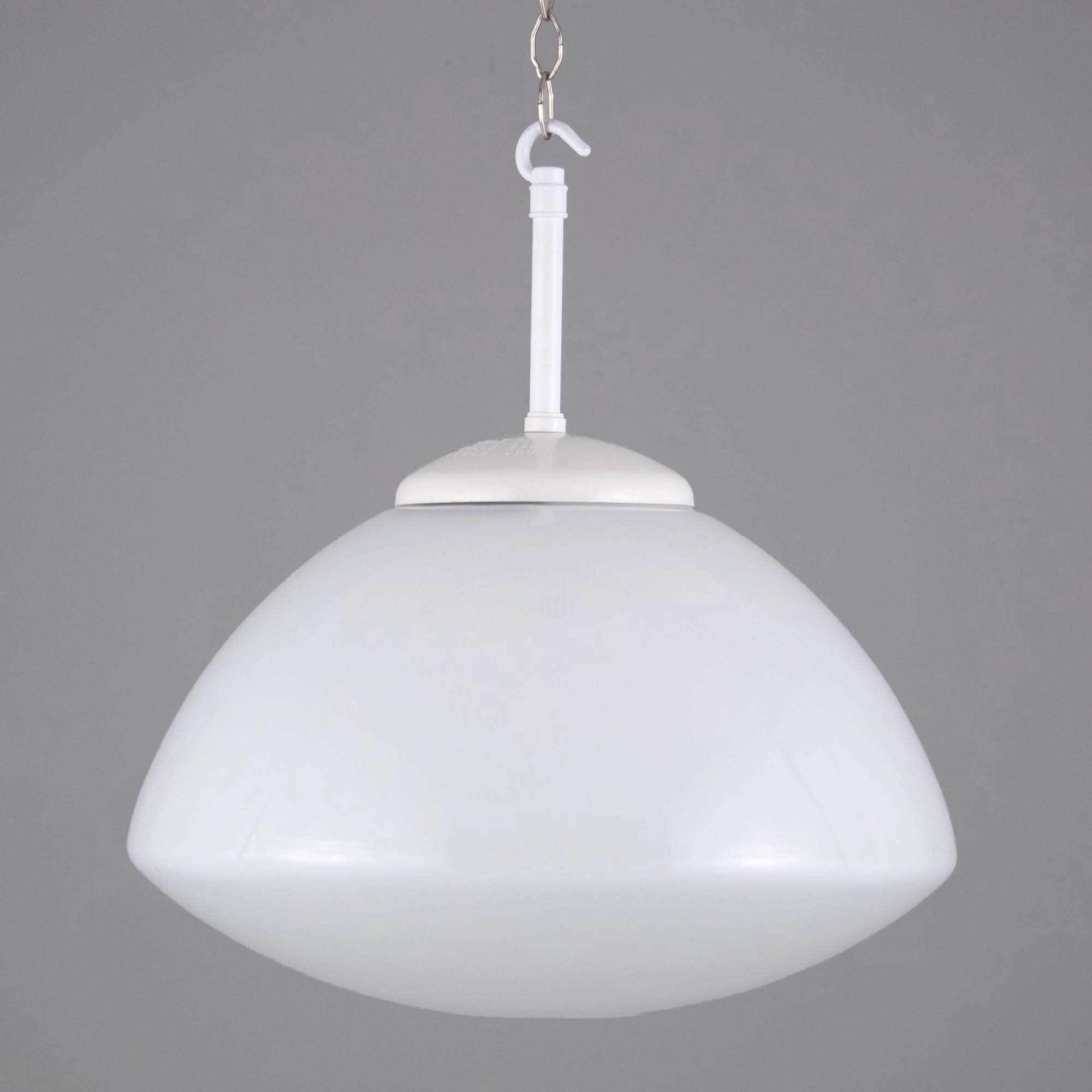 1950s Czech White Opaline Pendant Lights