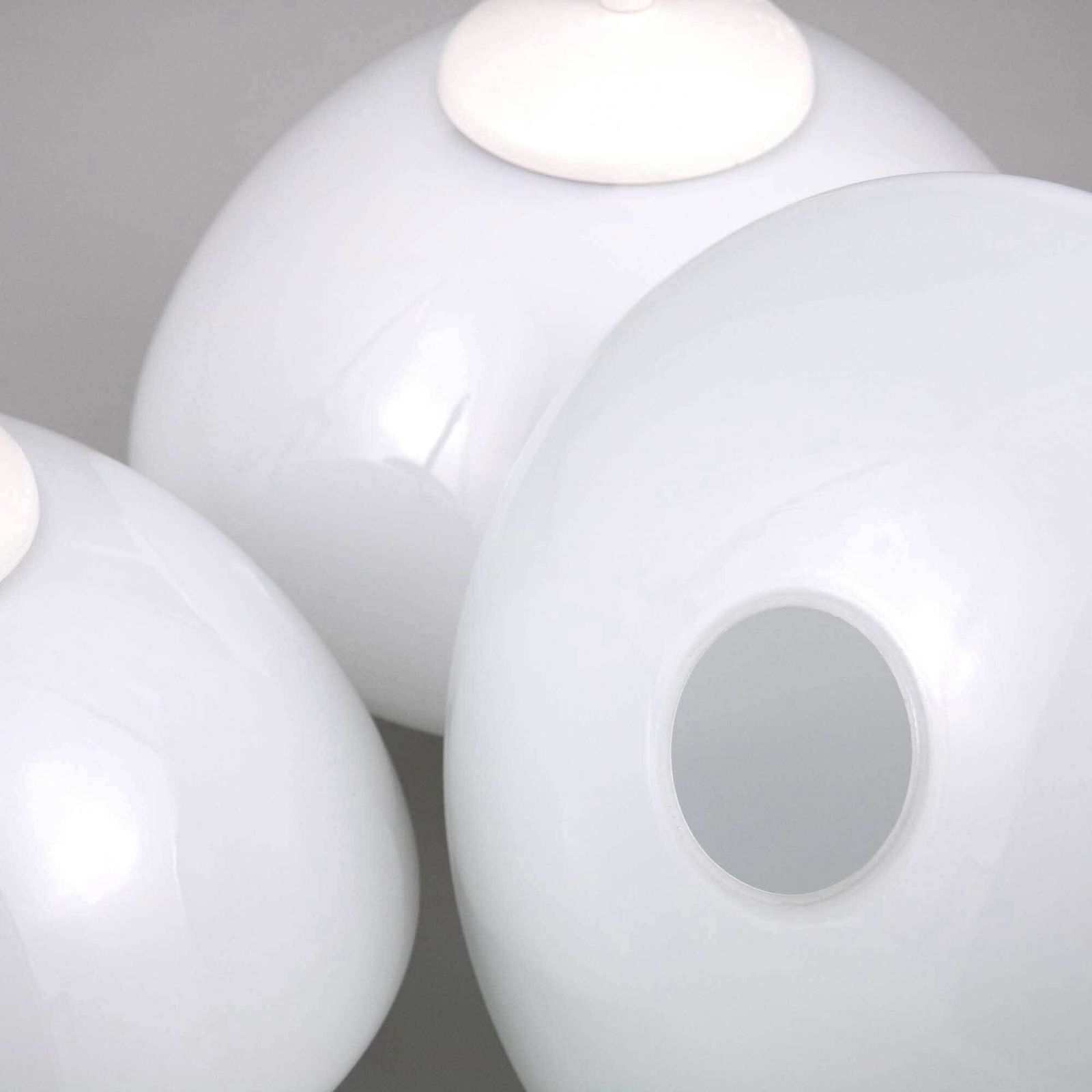 1950s Czech White Opaline Pendant Lights photo 345.0