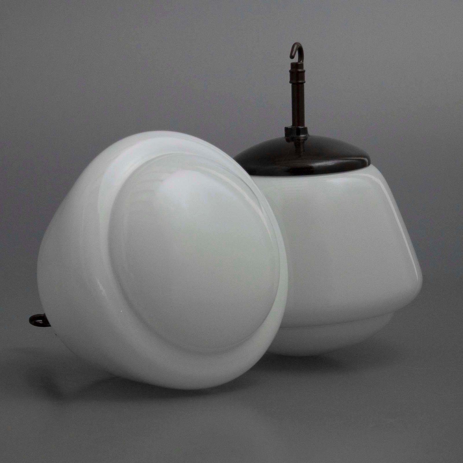 Tiered Opaline Pendant Light photo furniture