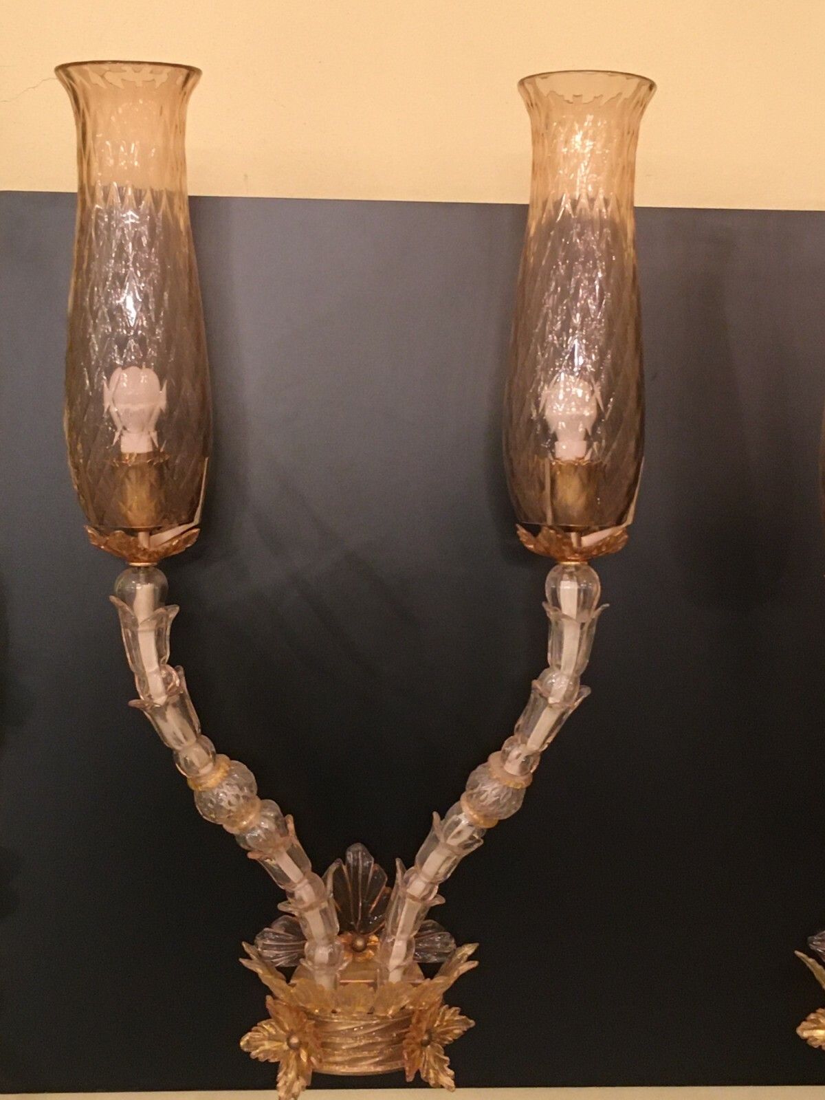 Pair Of "Seguso, Flavio Poli, Hotel Bristol", Merano Rezzonico. photo furniture