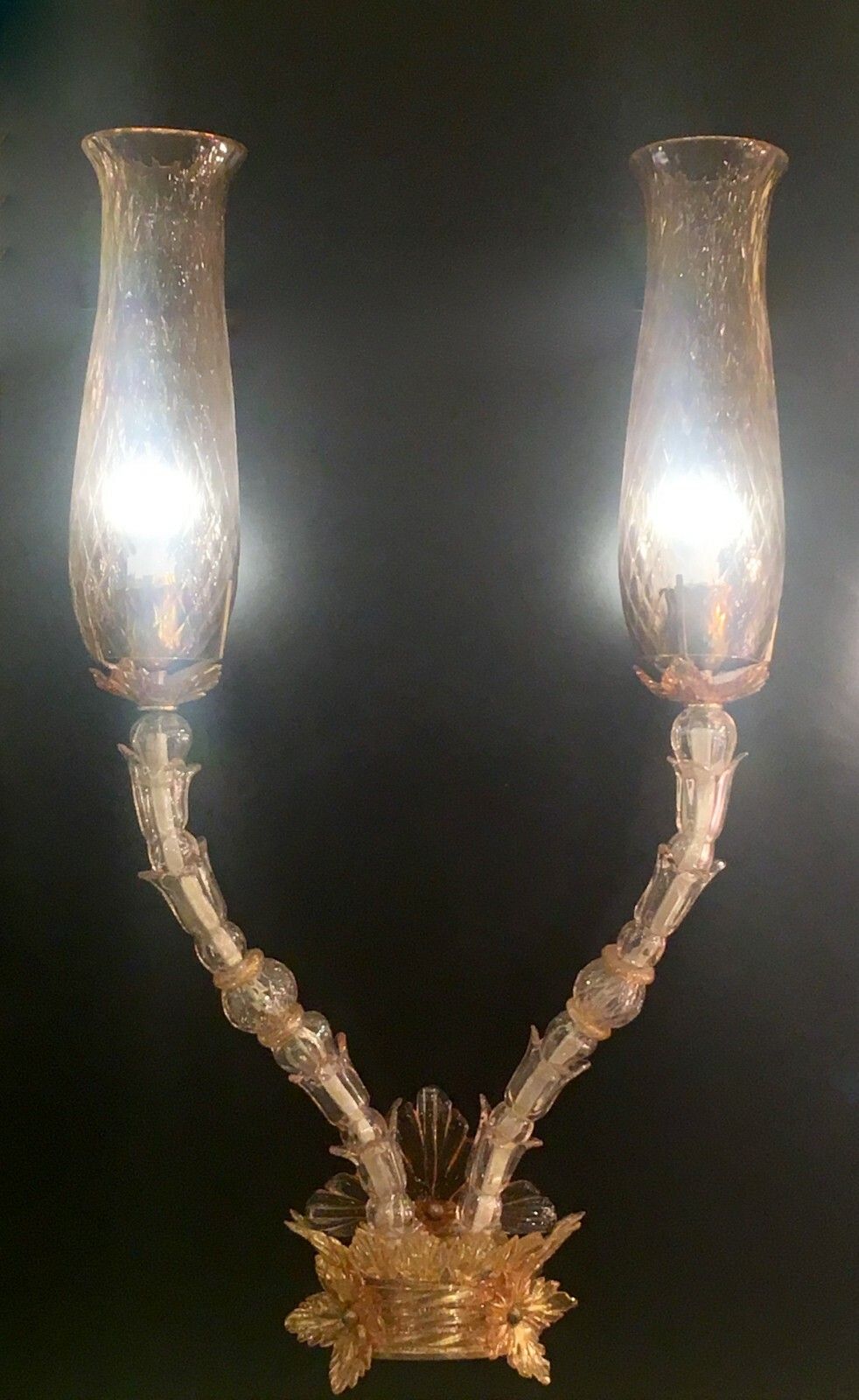 Home Decor Pair Of "Seguso, Flavio Poli, Hotel Bristol", Merano Rezzonico. photo