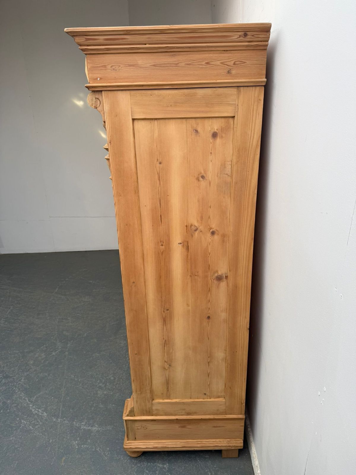 A Fabulous Victorian Pine Combination Knockdown Wardrobe To Wax/Paint photo furniture