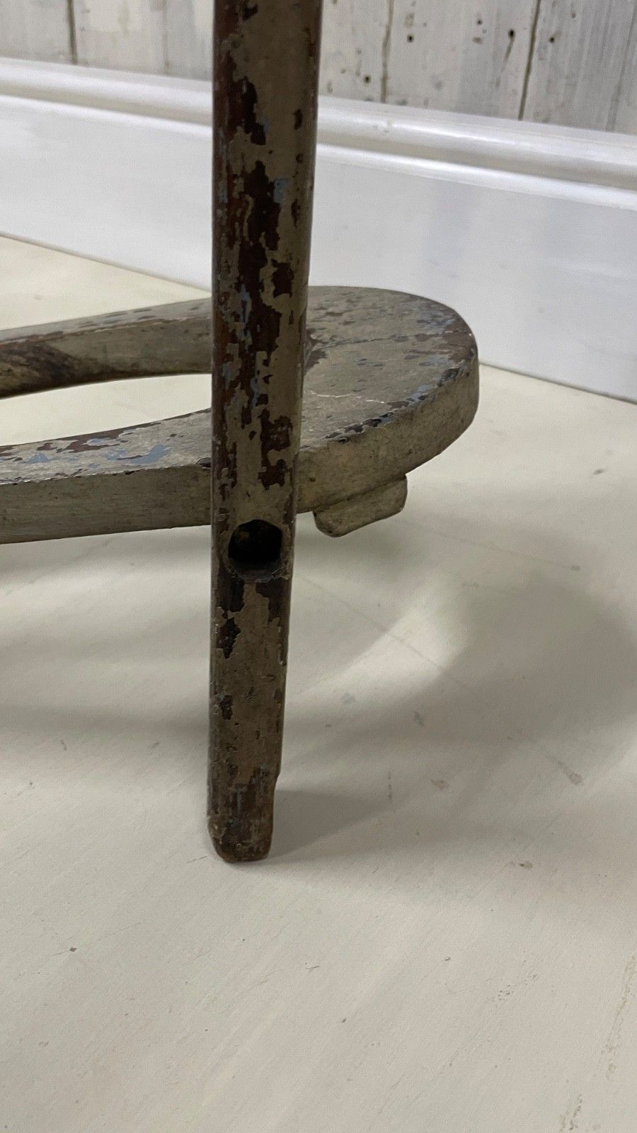 Antique Victorian Country House Boot Jack Puller  Painted Patina Welly Folk Art photo vintage