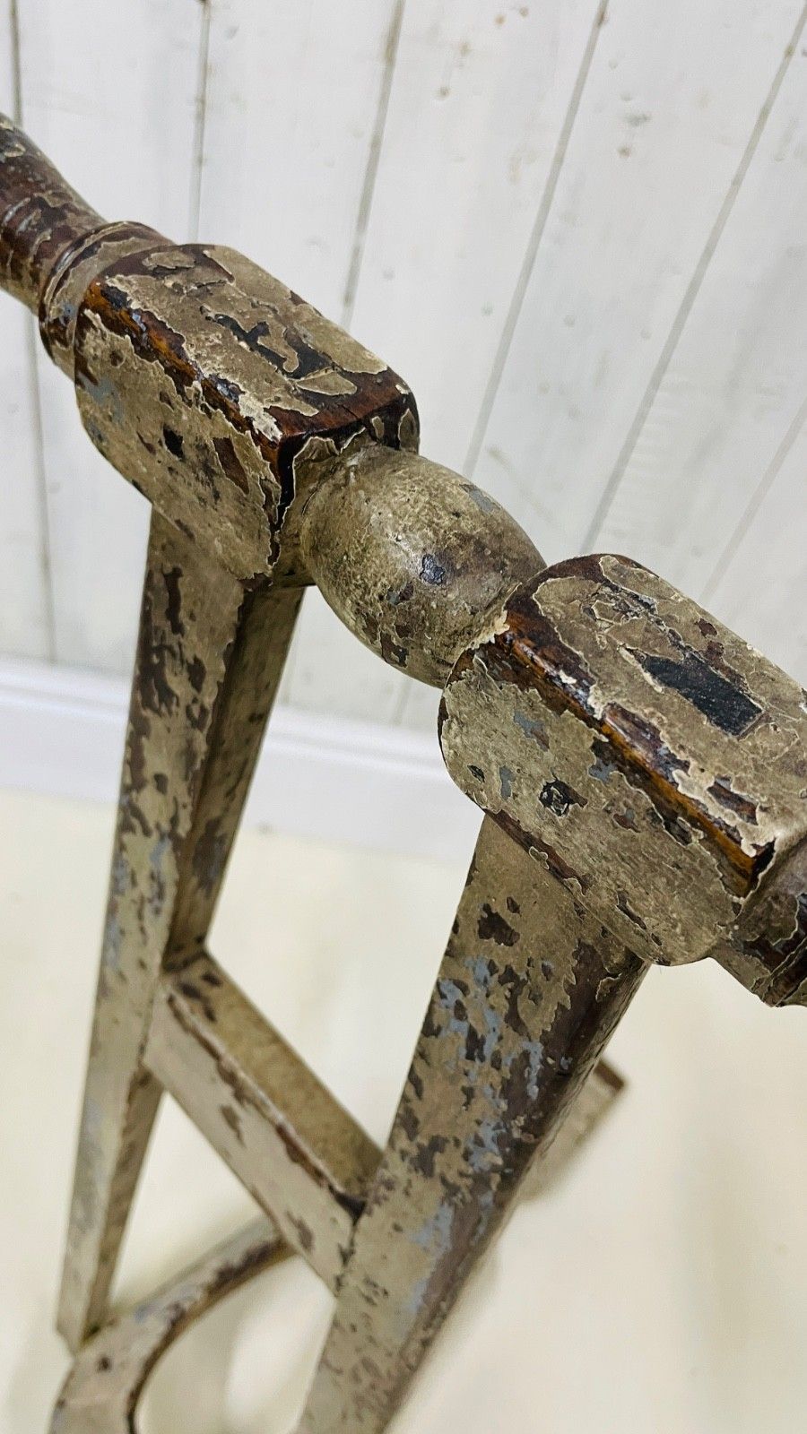 photo vintage Antique Victorian Country House Boot Jack Puller  Painted Patina Welly Folk Art