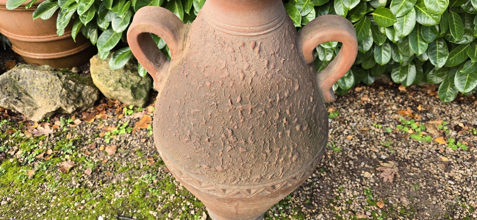 Large Terracotta Oil Jar, 1800s photo Garden Decor