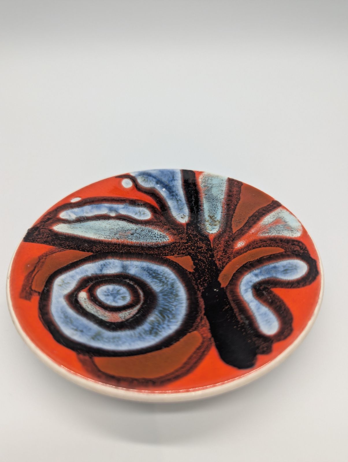 Set Of 5 Poole Pottery ‘Delphis’ Pin Dishes – Shape 49 – 1960s – From A Single Collection photo vinterior