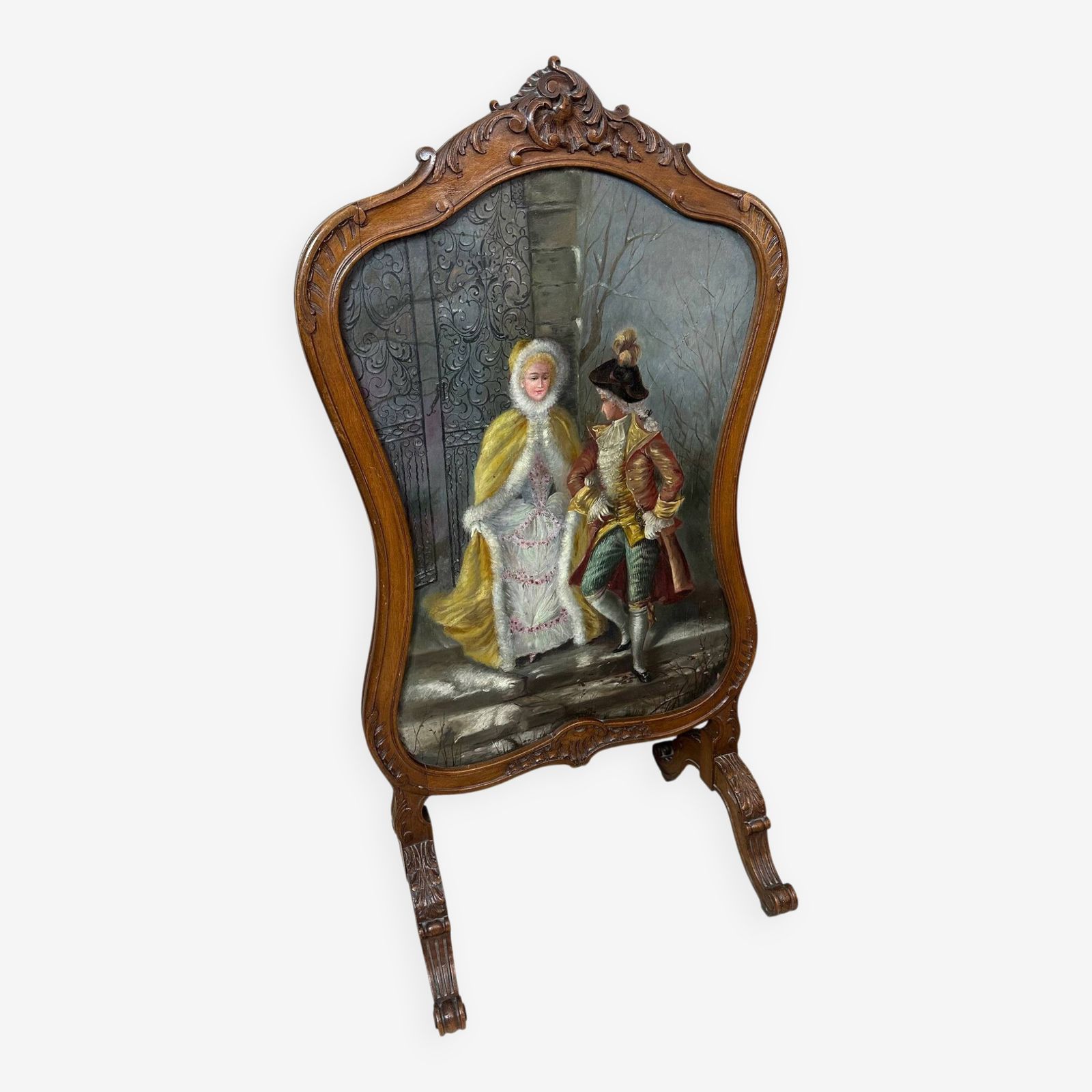 Louis XV Style Fire Screen, Early 20th Century