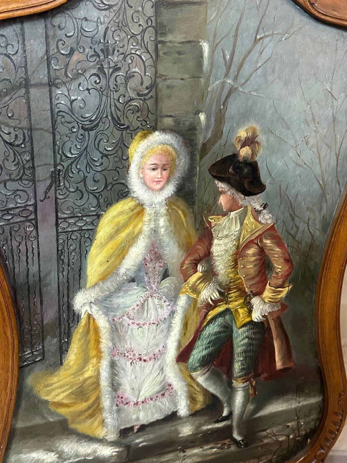 Louis XV Style Fire Screen, Early 20th Century photo buy