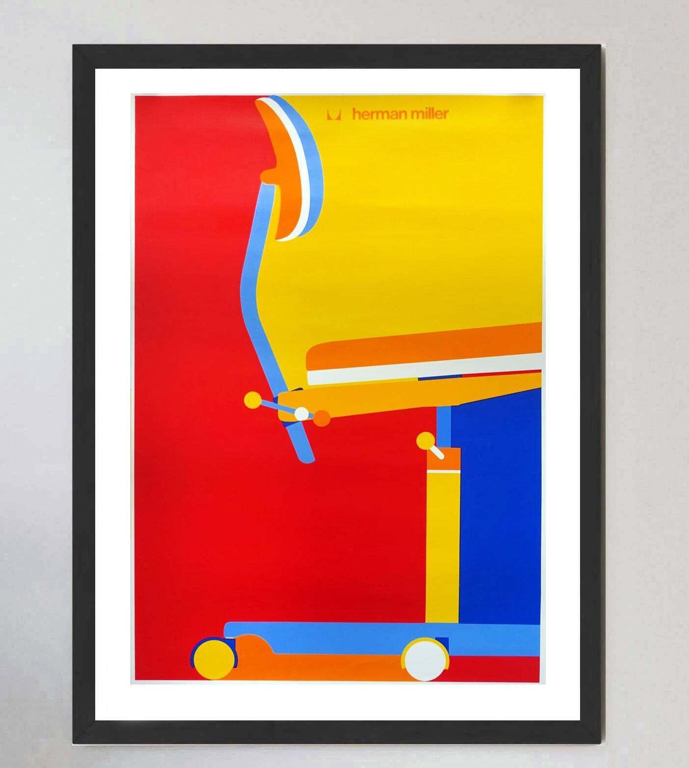 Herman Miller Kevi Chair Original Vintage Poster photo furniture