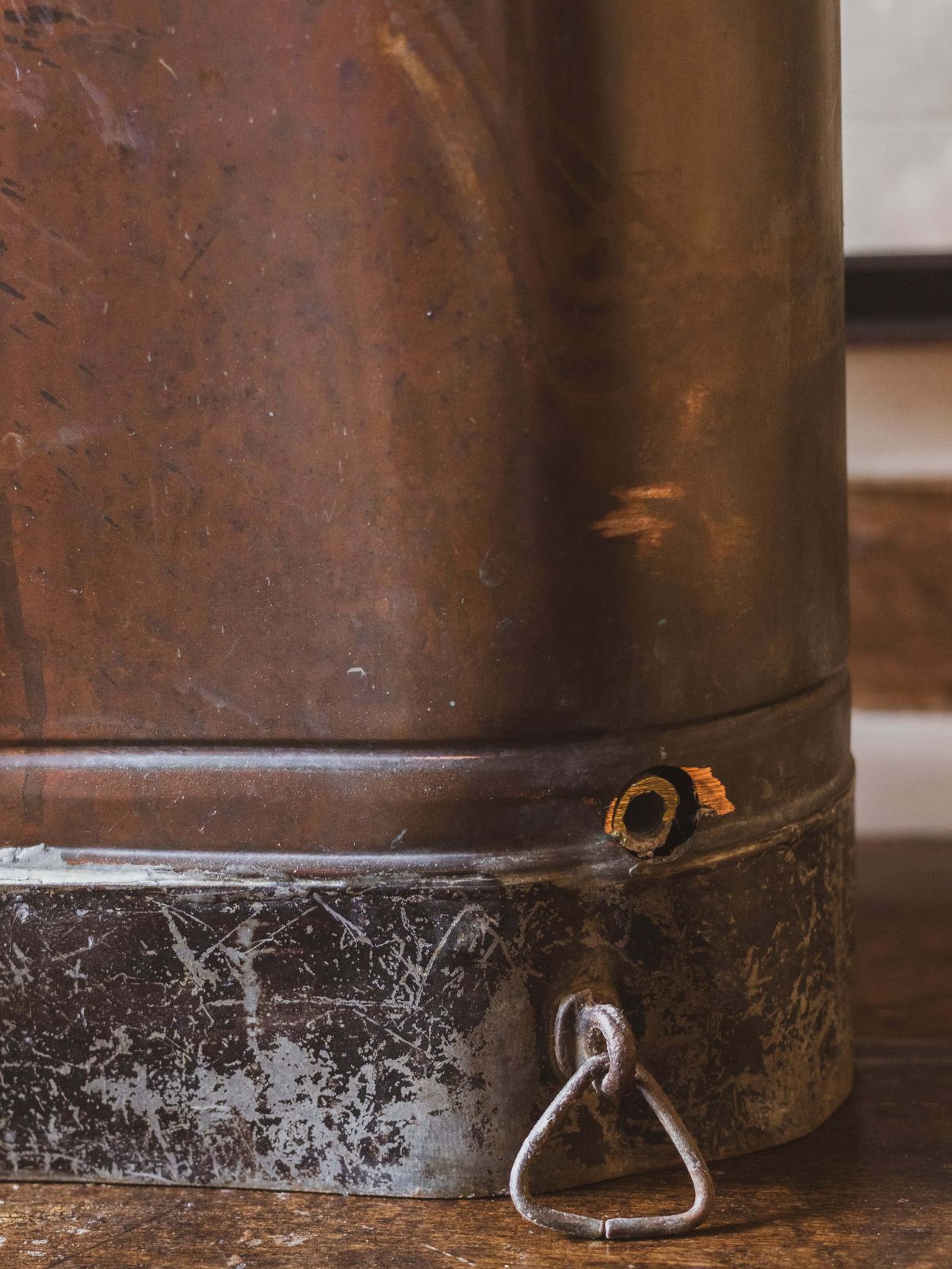 French Vintage Crop Sprayer   "Le Supérieur" Industrial Copper Canister photo vinterior