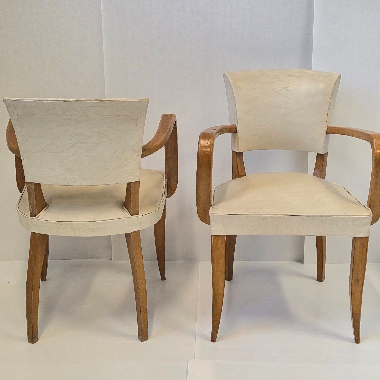 Pair Of Vintage 1950s & Hetre & Skai 50s Rockabilly 50s Bridge Armchairs photo Furniture