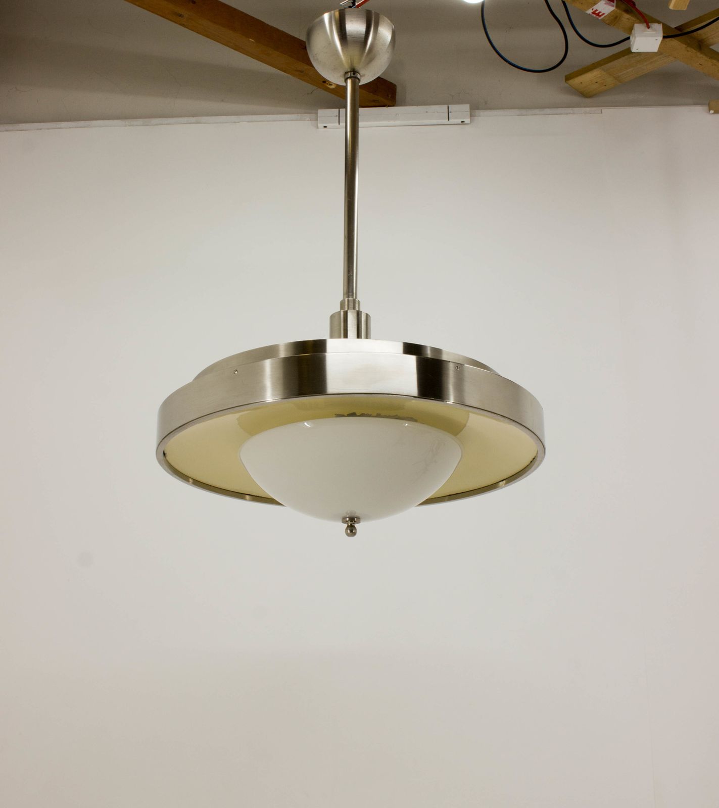Ultra Rare Large Bauhaus Chandelier By Franta Anyz, 1930s photo furniture
