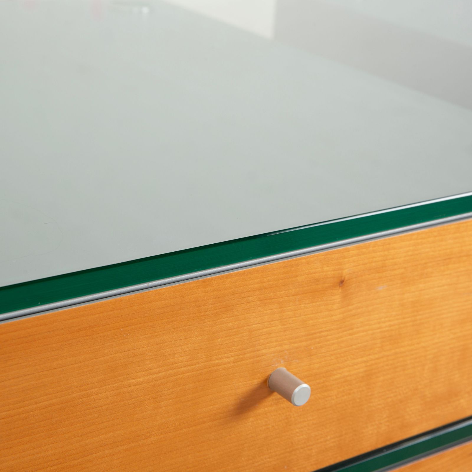 Spectral Glass Wood Metal Sideboard Brown Grey Lowboard Mediaboard photo 1385.0